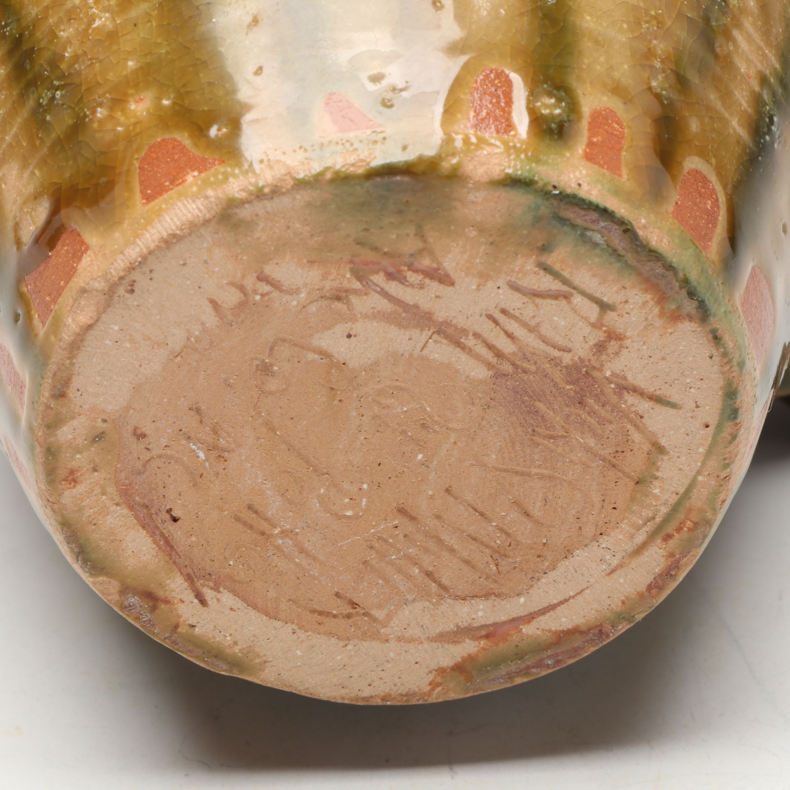 Ram Pottery Folk Art Stoneware Face Jug