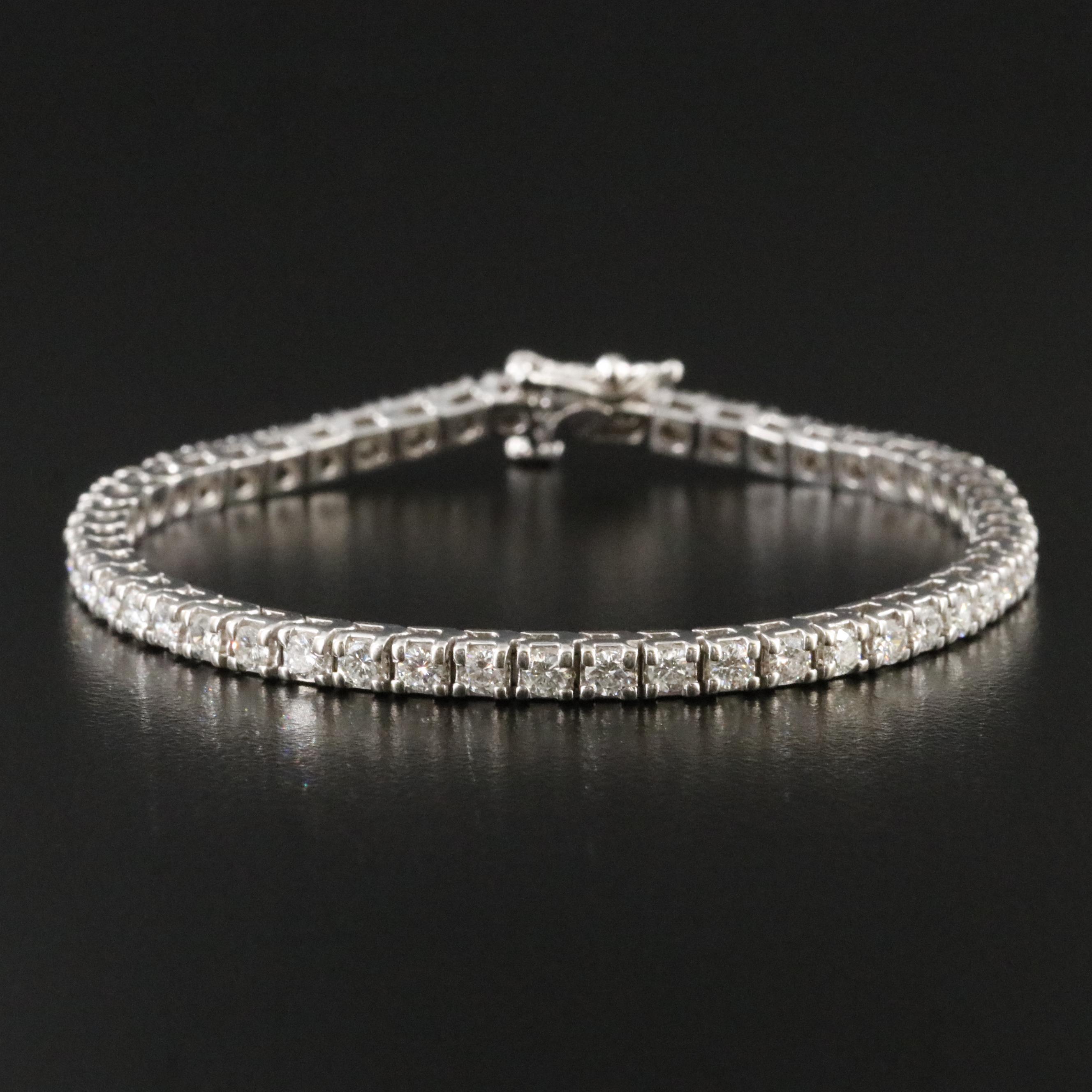 14K 3.51 CTW Diamond Tennis Bracelet