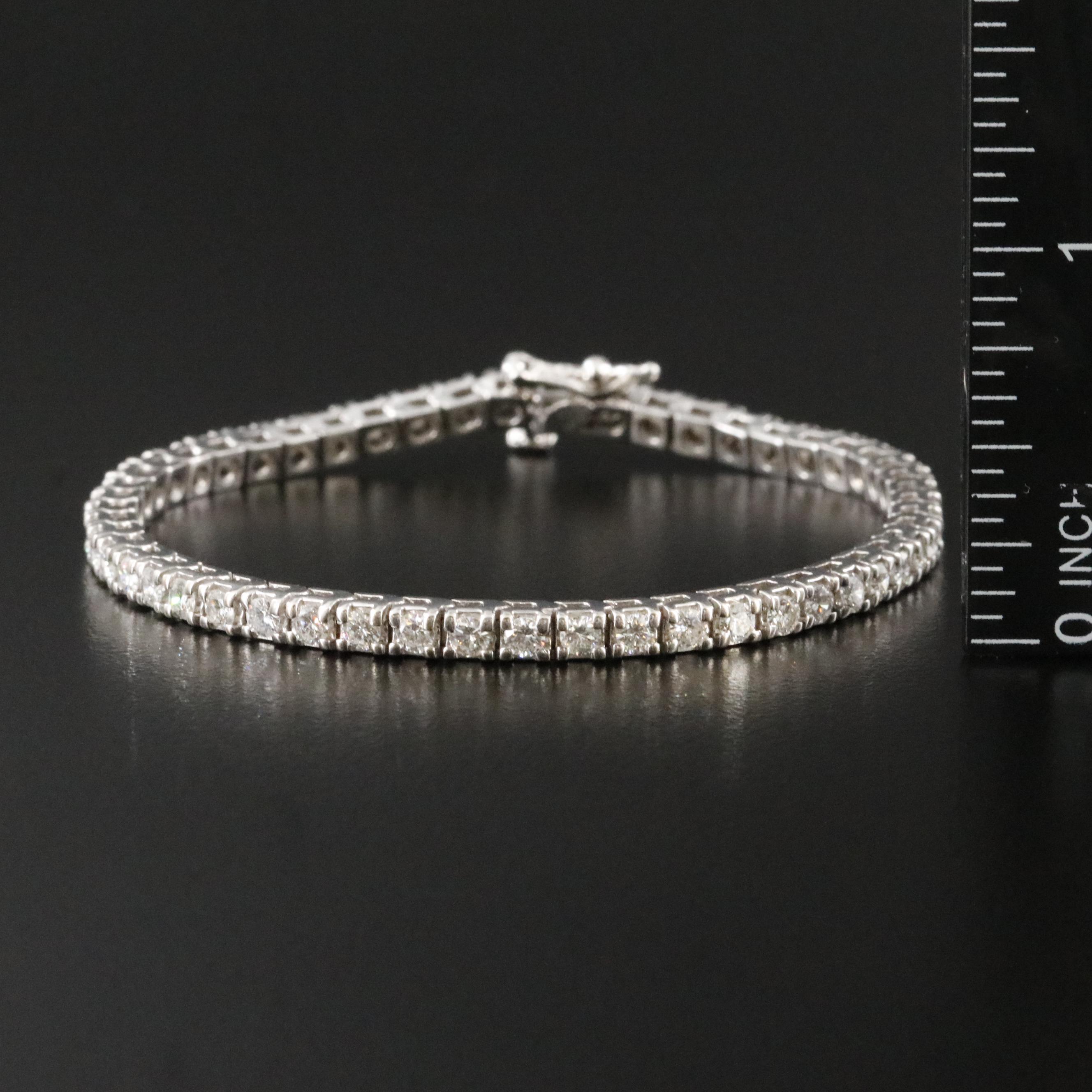 14K 3.51 CTW Diamond Tennis Bracelet