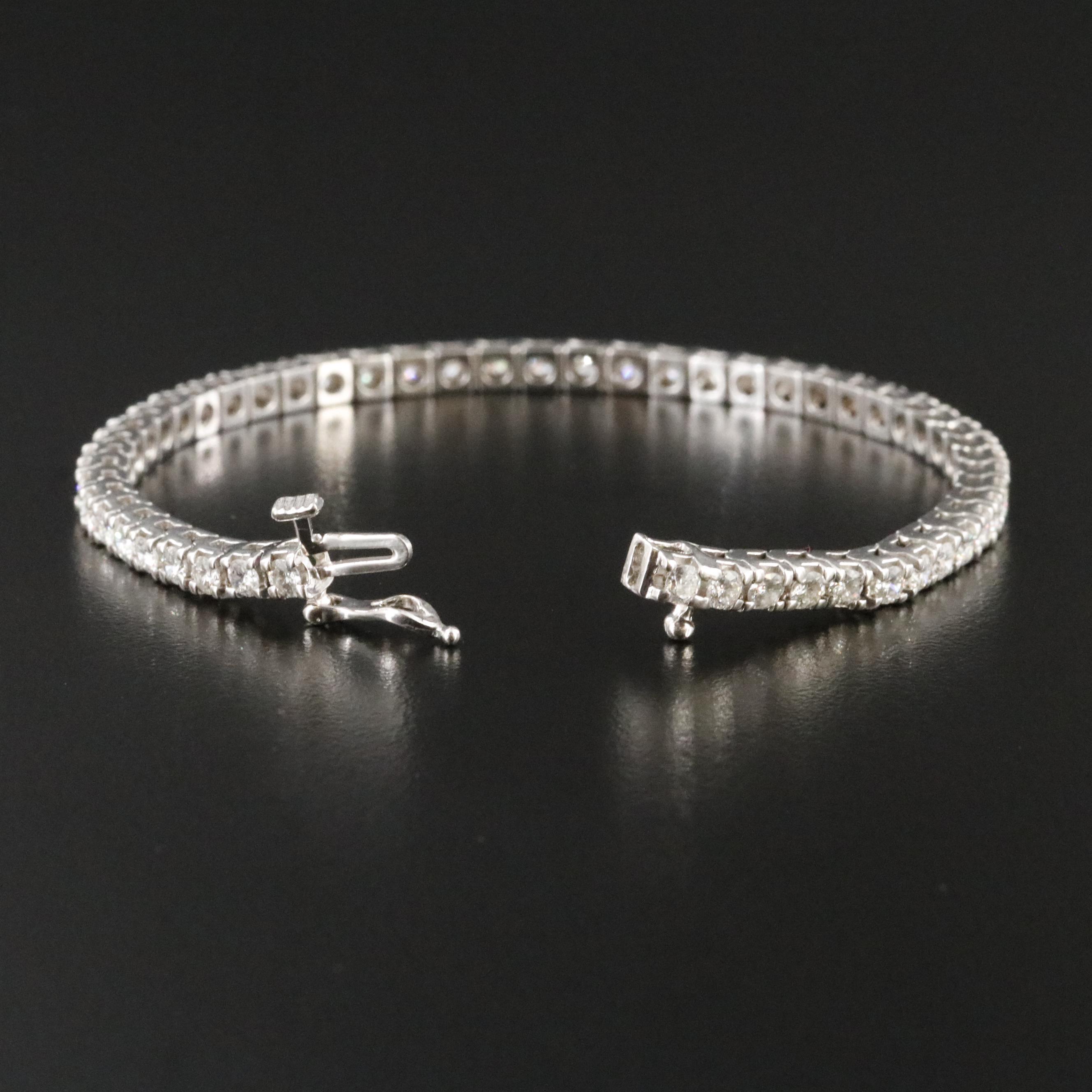 14K 3.51 CTW Diamond Tennis Bracelet