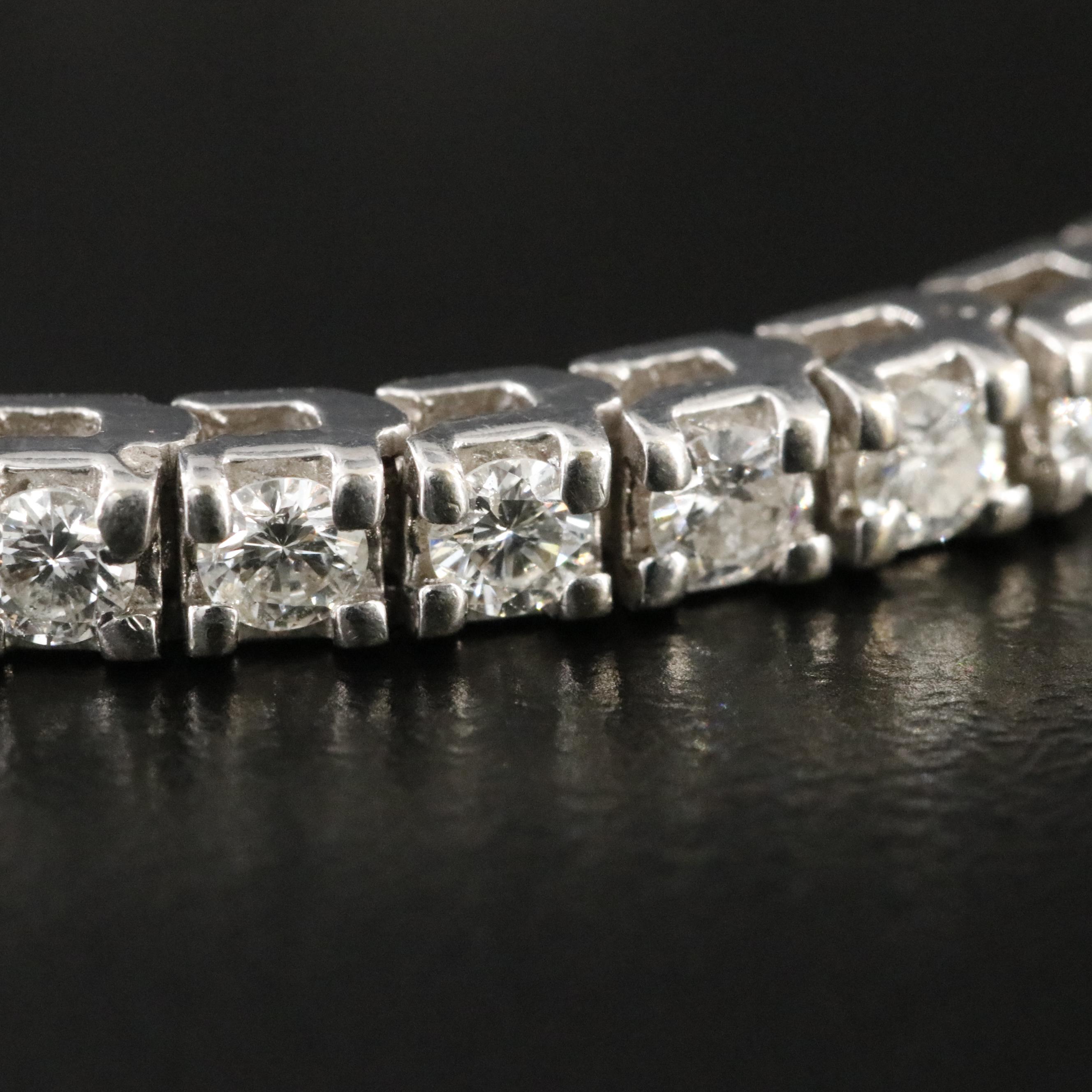 14K 3.51 CTW Diamond Tennis Bracelet