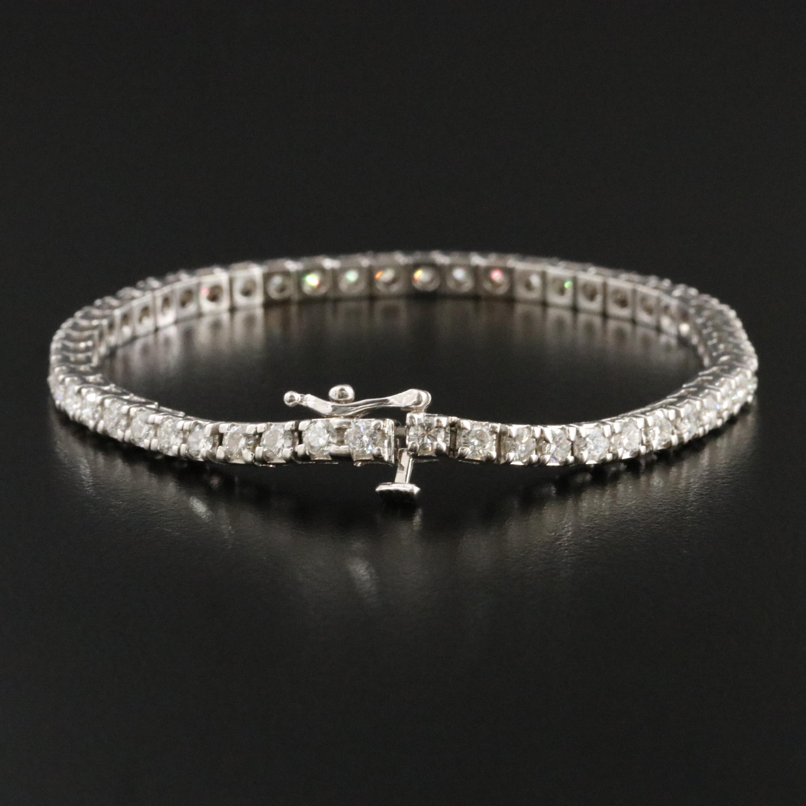 14K 3.51 CTW Diamond Tennis Bracelet