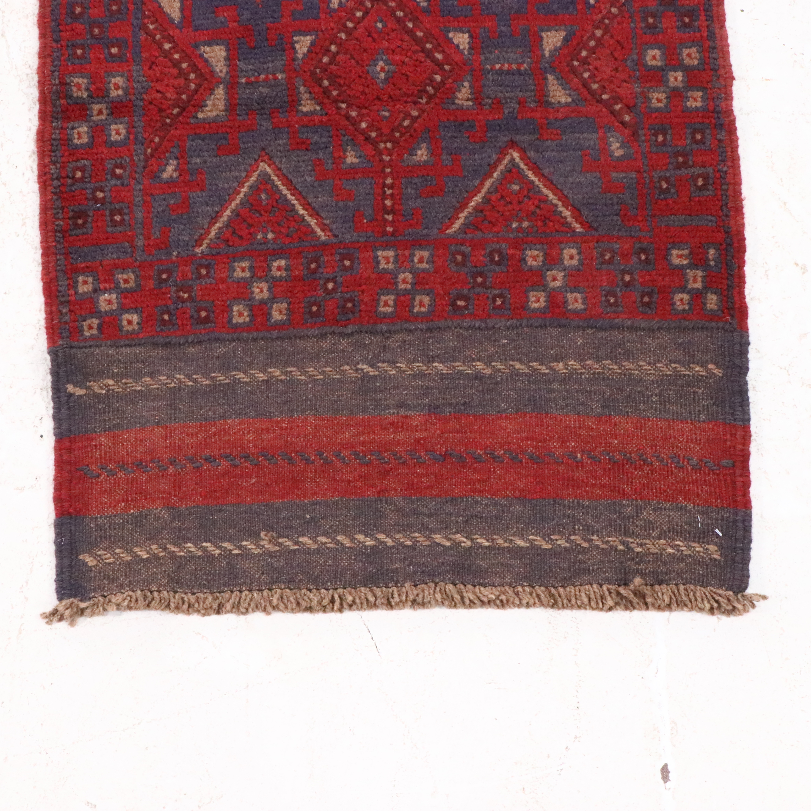 2'4 x 11'2 Handwoven Afghan Mashwani Carpet Runner