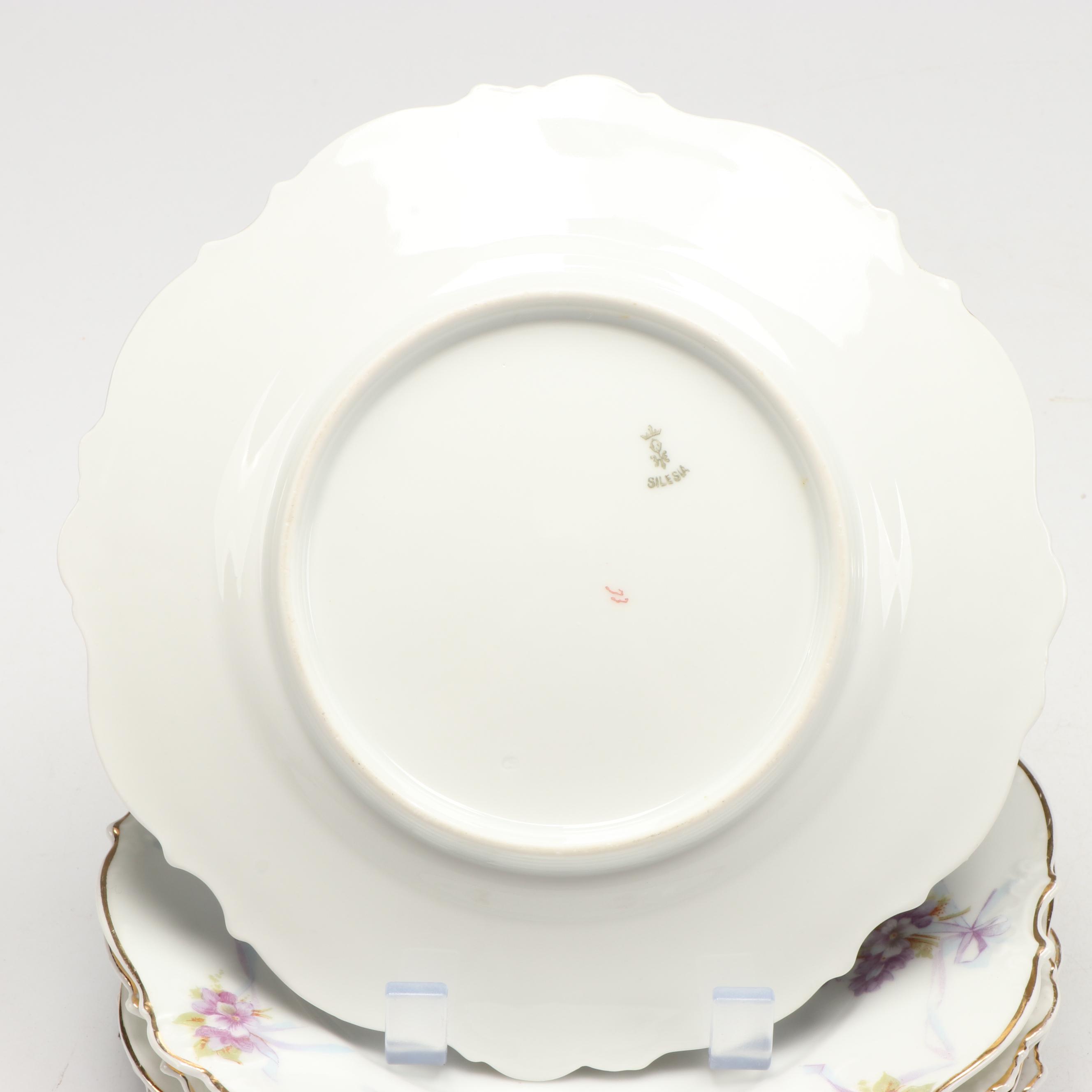 Reinhold Schlegelmilch and Silesian Porcelain Plates, Late 19th/ Early 20th C.