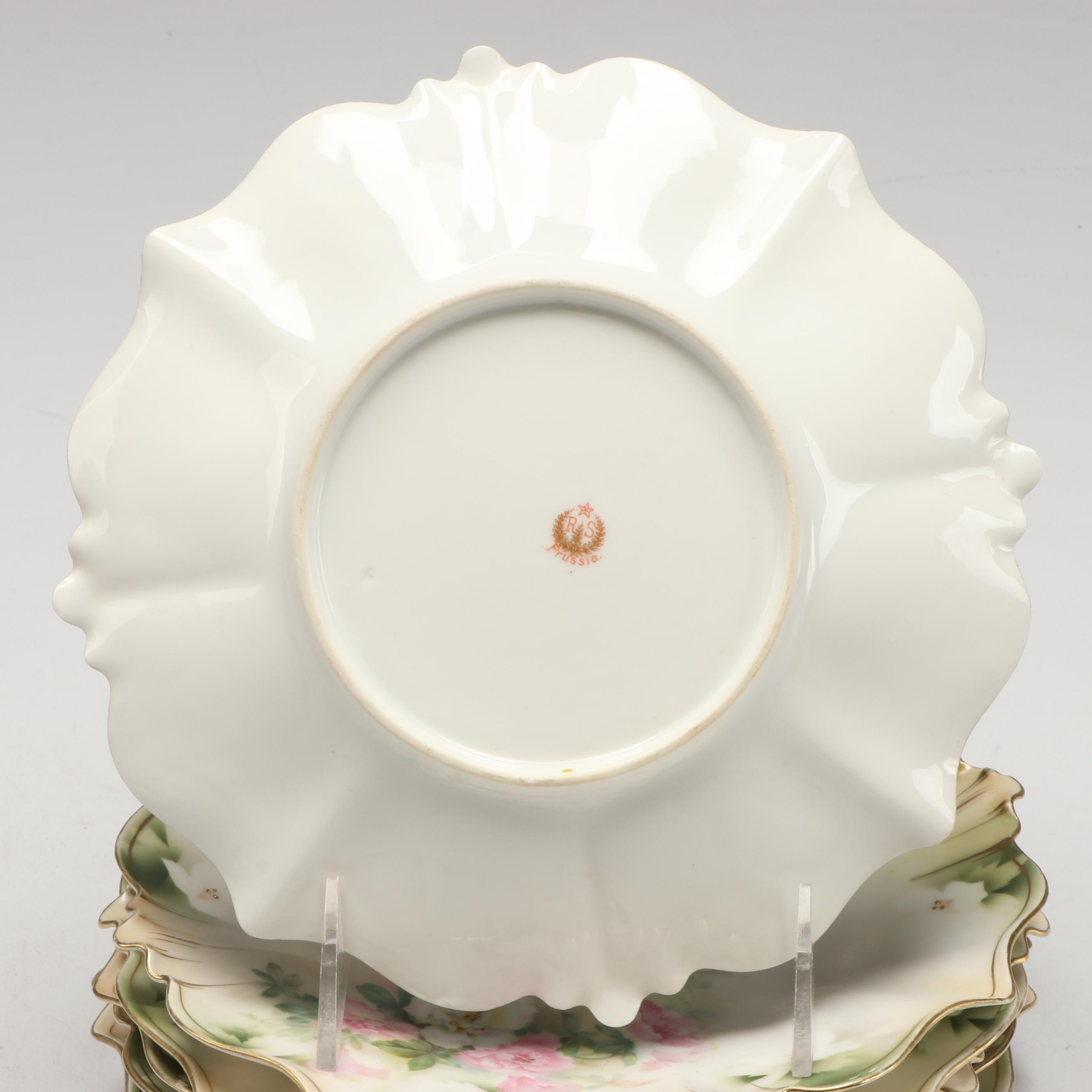 Reinhold Schlegelmilch and Silesian Porcelain Plates, Late 19th/ Early 20th C.
