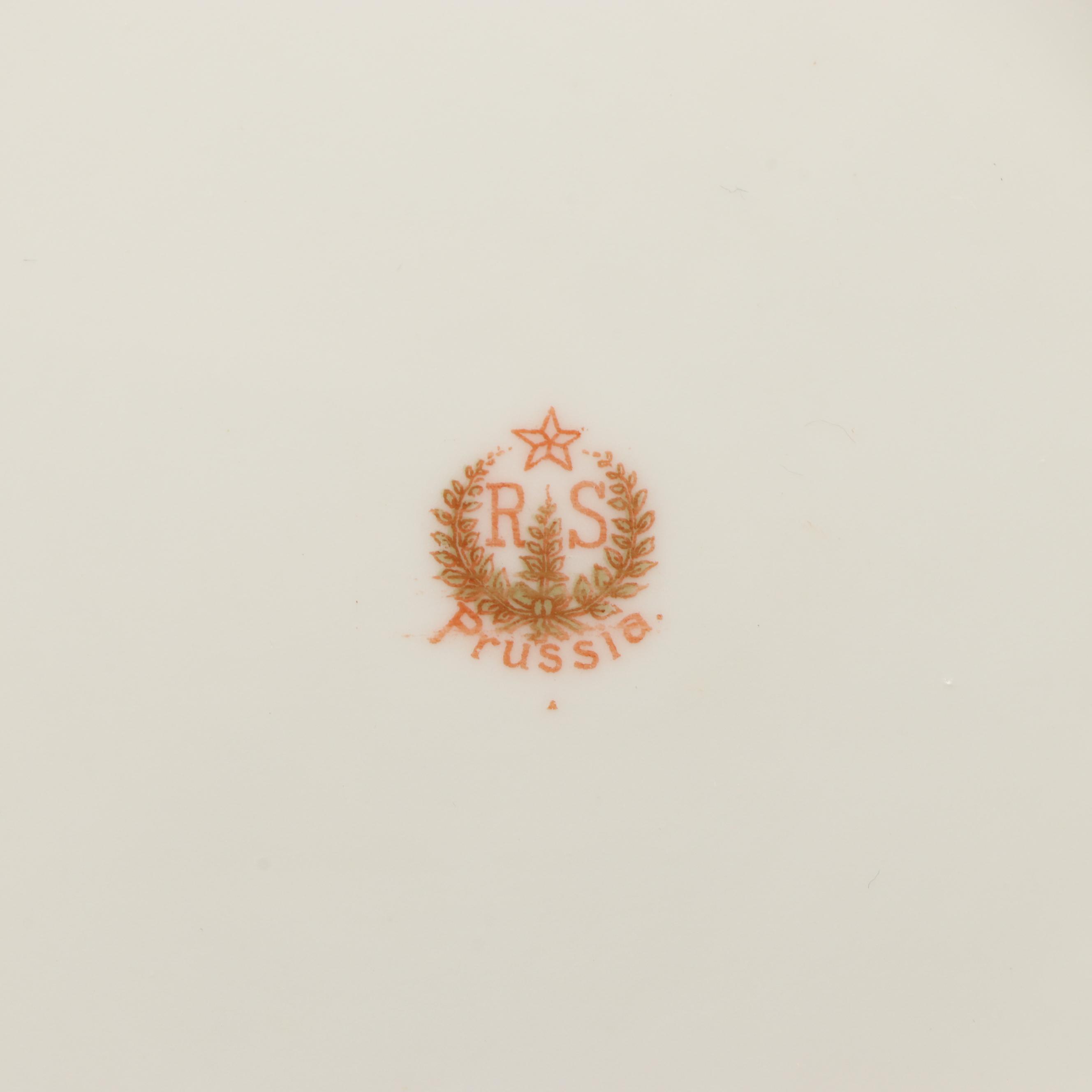 Reinhold Schlegelmilch and Silesian Porcelain Plates, Late 19th/ Early 20th C.