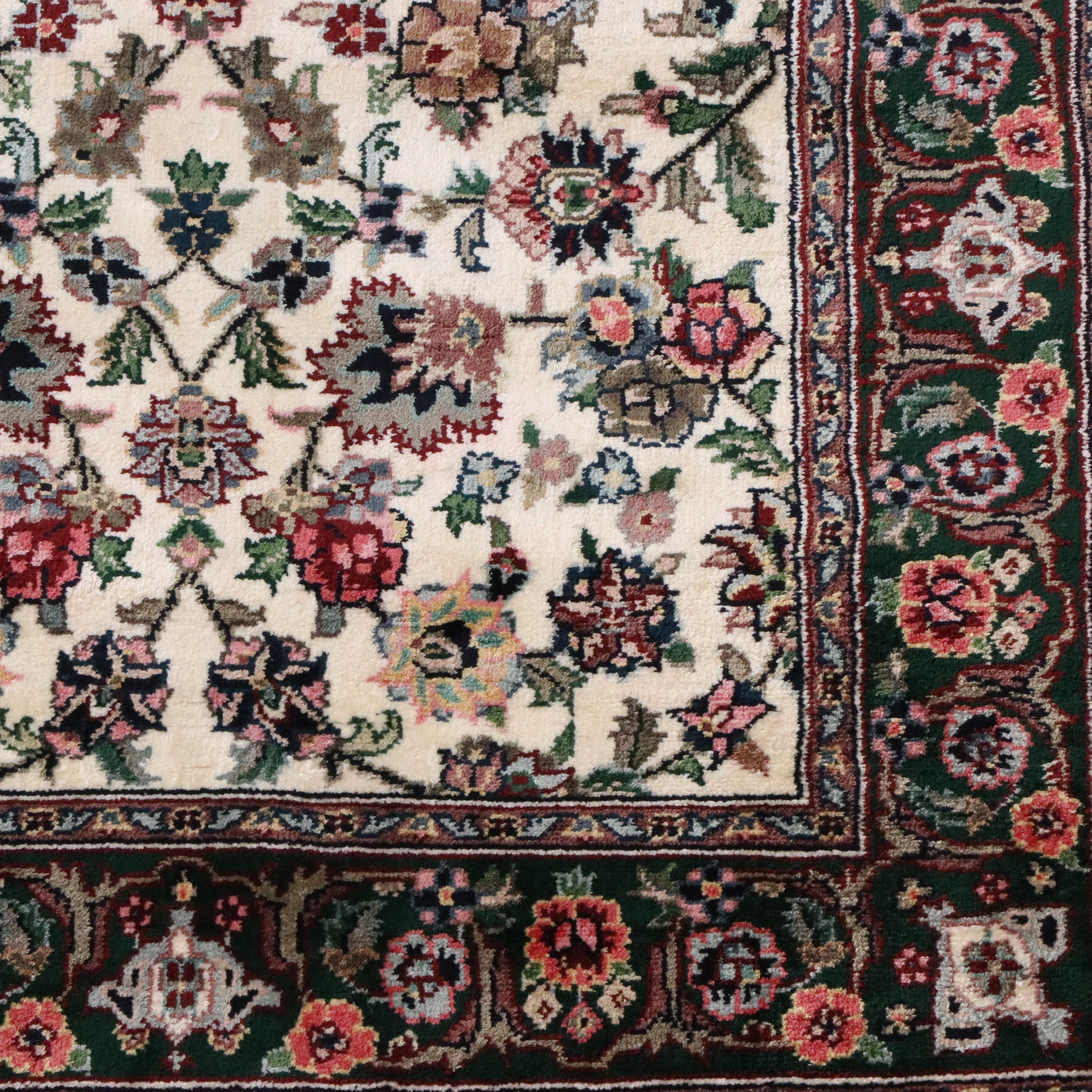 2'6 x 16'6 Hand-Knotted Persian Tabriz Silk Carpet Runner