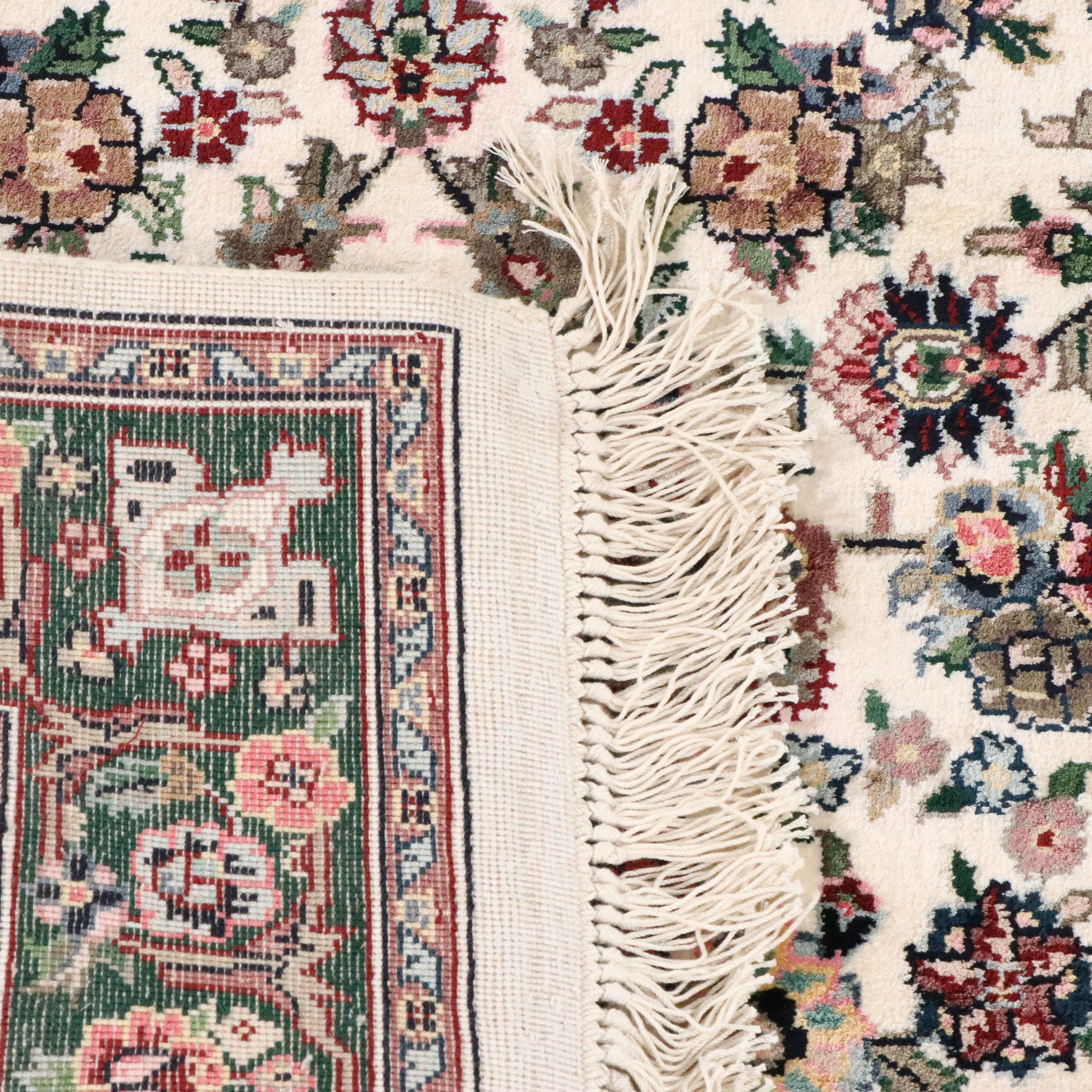 2'6 x 16'6 Hand-Knotted Persian Tabriz Silk Carpet Runner