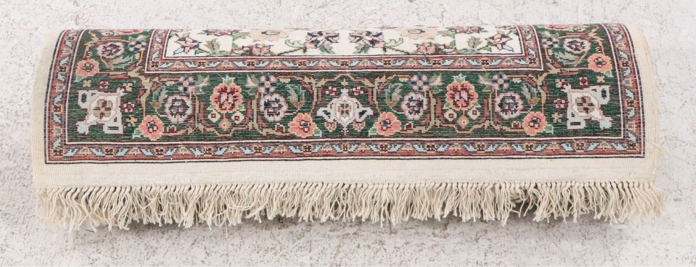 2'6 x 16'6 Hand-Knotted Persian Tabriz Silk Carpet Runner