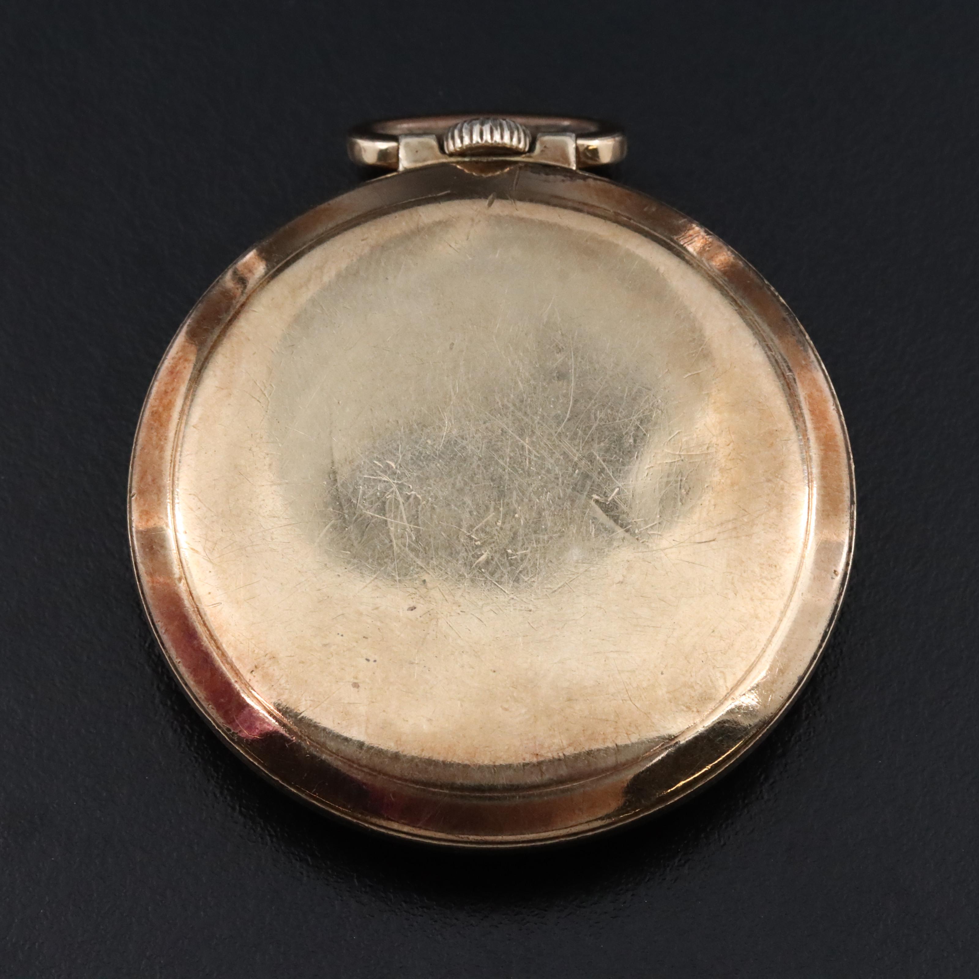 Gruen Veri-Thin Precision Swiss Stem Wind Gold-Filled Pocket Watch