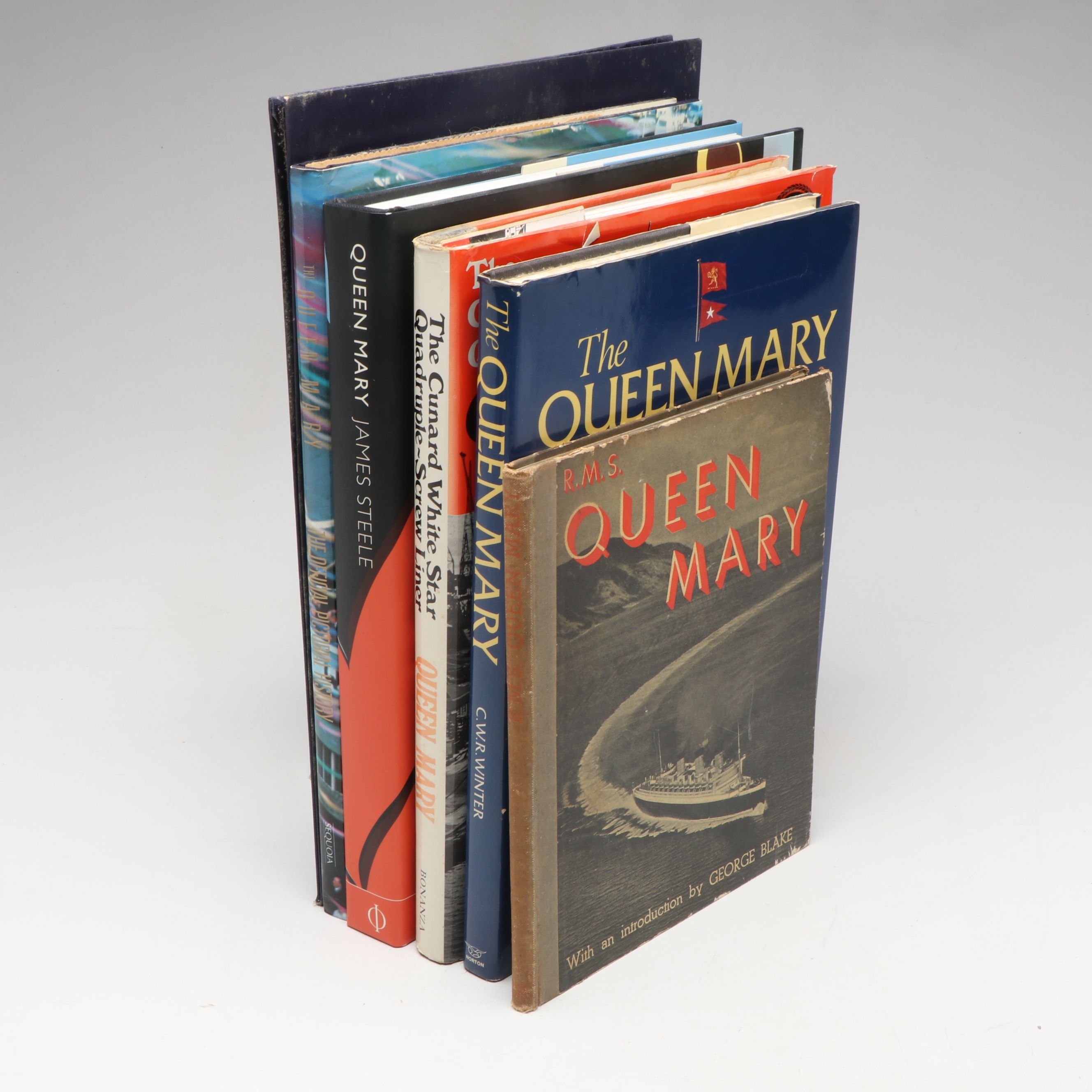 First American Edition "The Queen Mary" by C. W. R. Winter and More Books