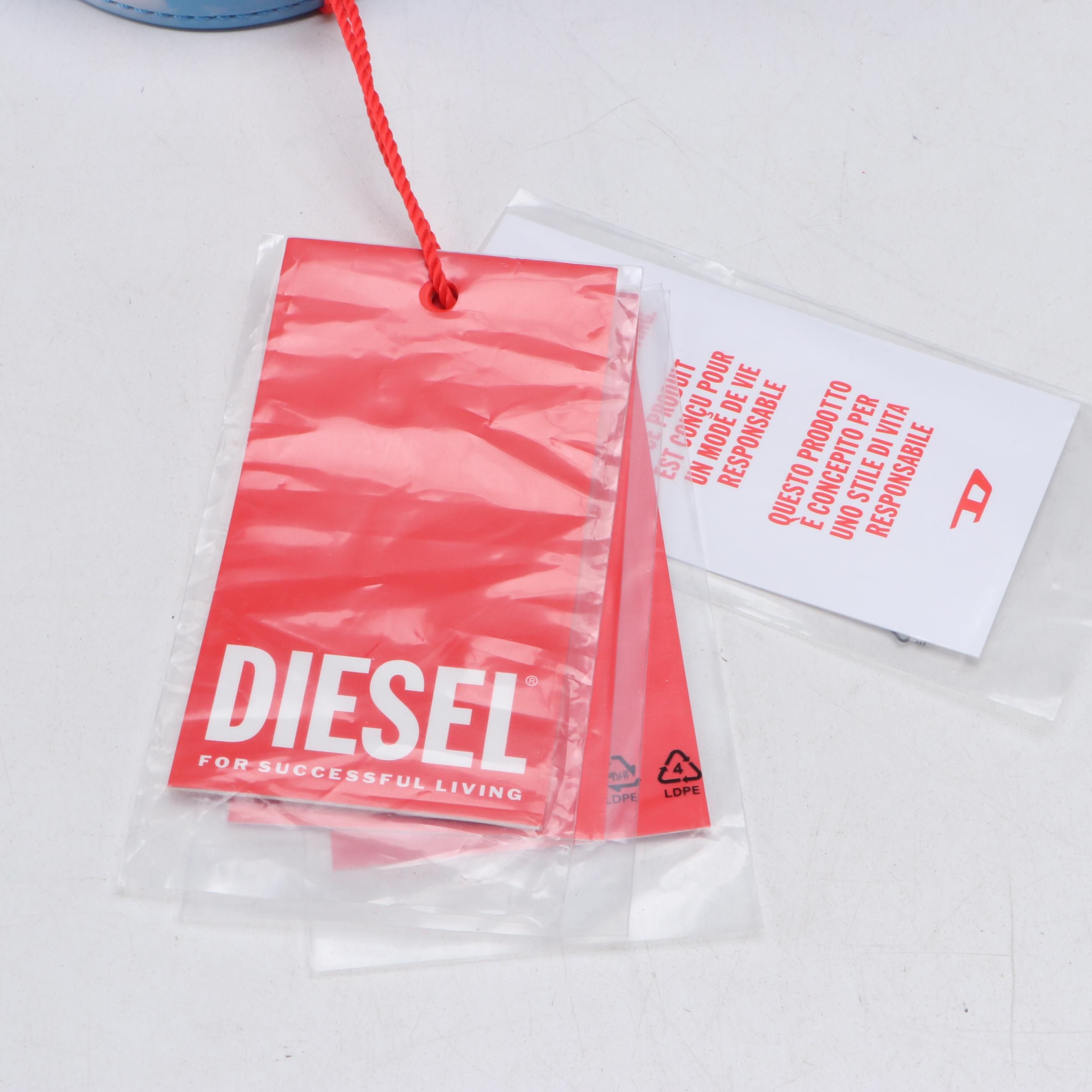 Diesel Blue Play Cloud Print Flap-Front Shoulder Bag with Tags