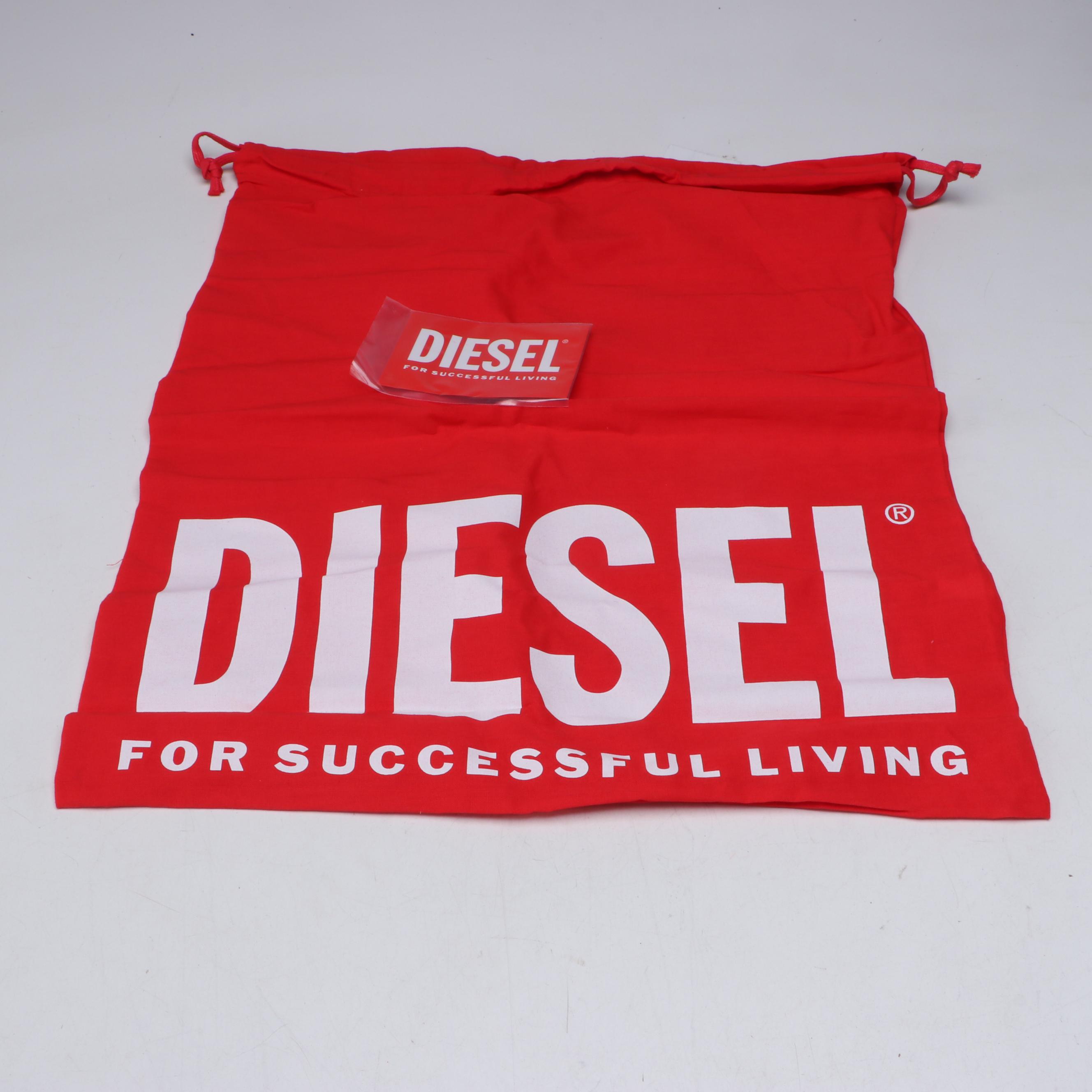 Diesel Blue Play Cloud Print Flap-Front Shoulder Bag with Tags