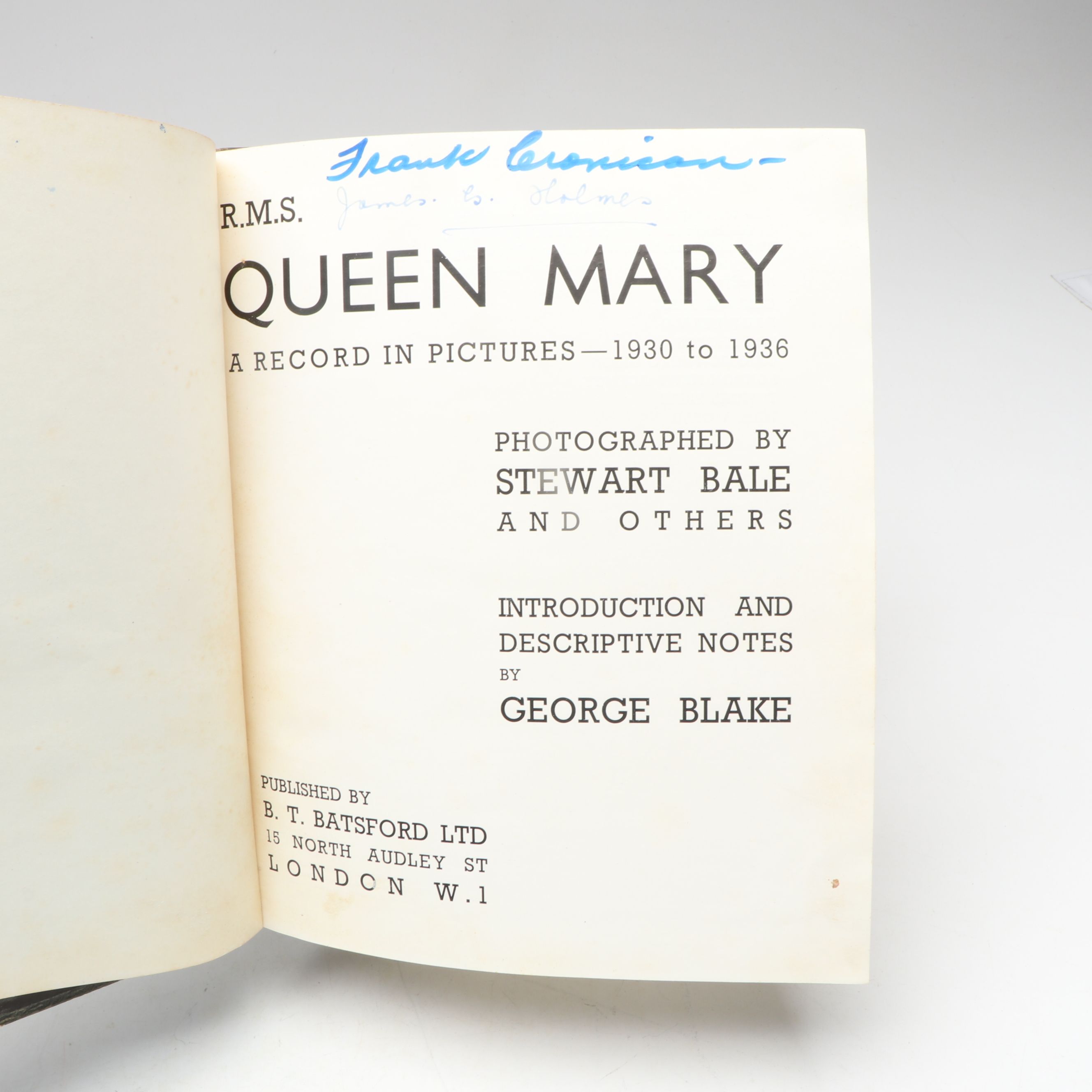 First American Edition "The Queen Mary" by C. W. R. Winter and More Books