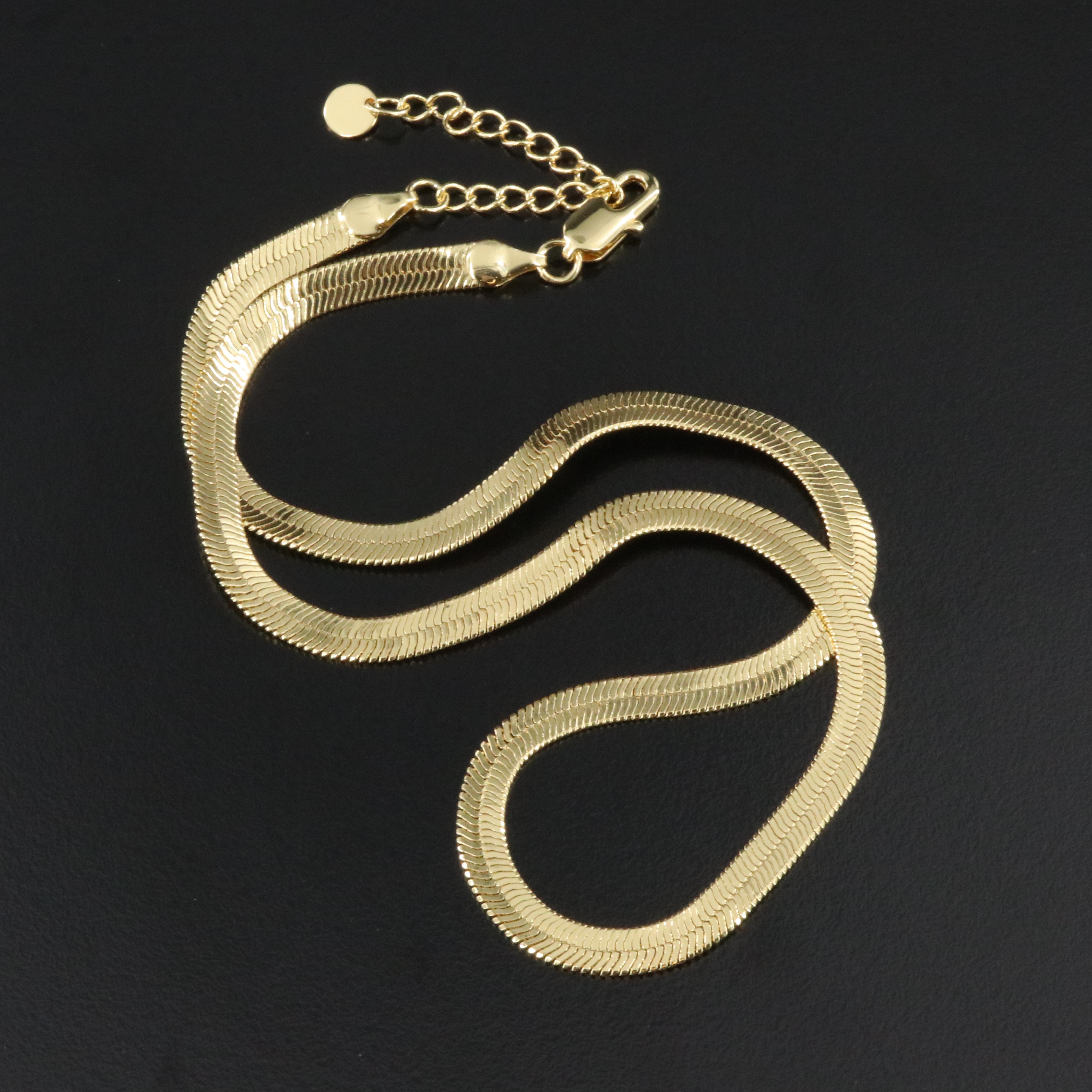 Gold-Filled Herringbone Chain Necklace