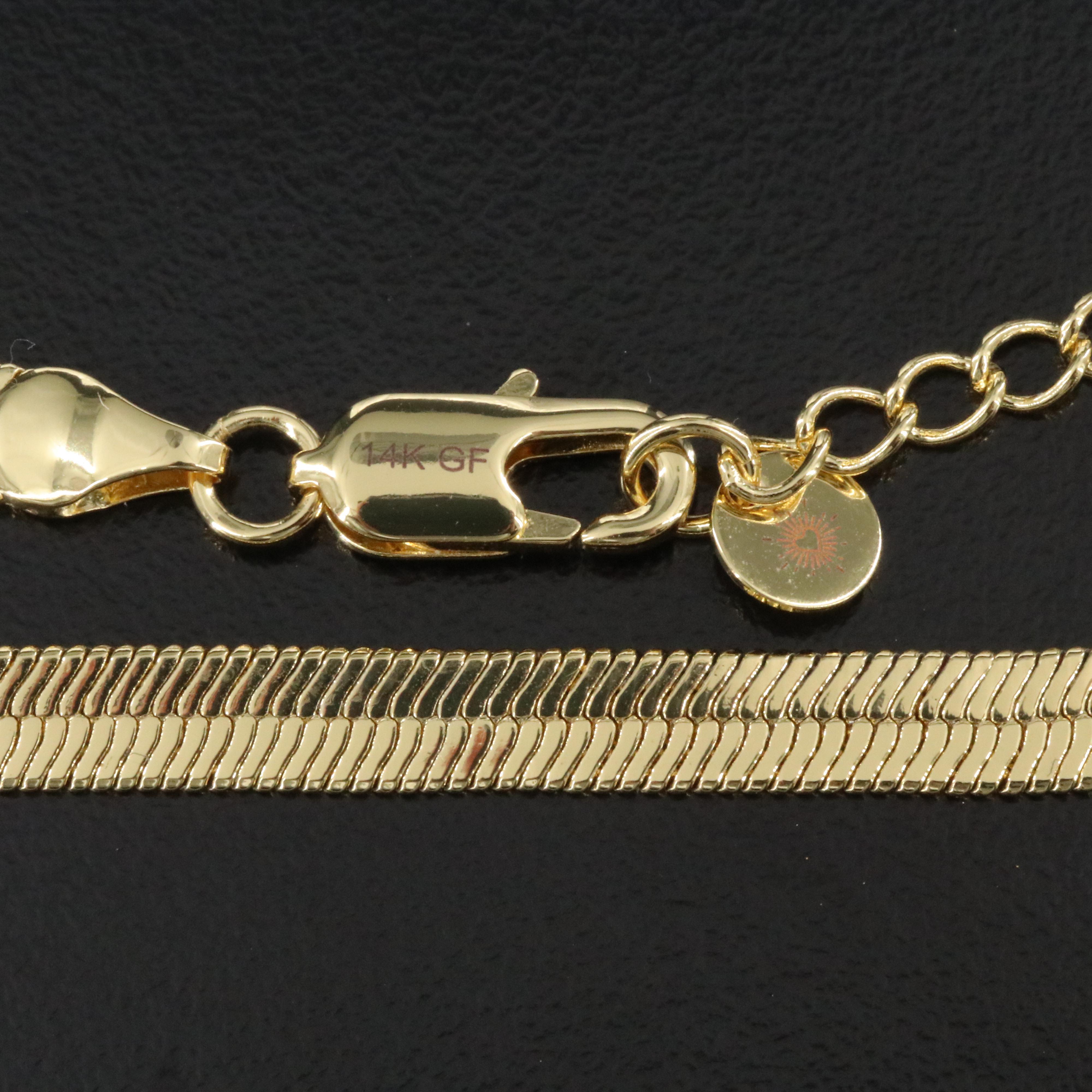 Gold-Filled Herringbone Chain Necklace