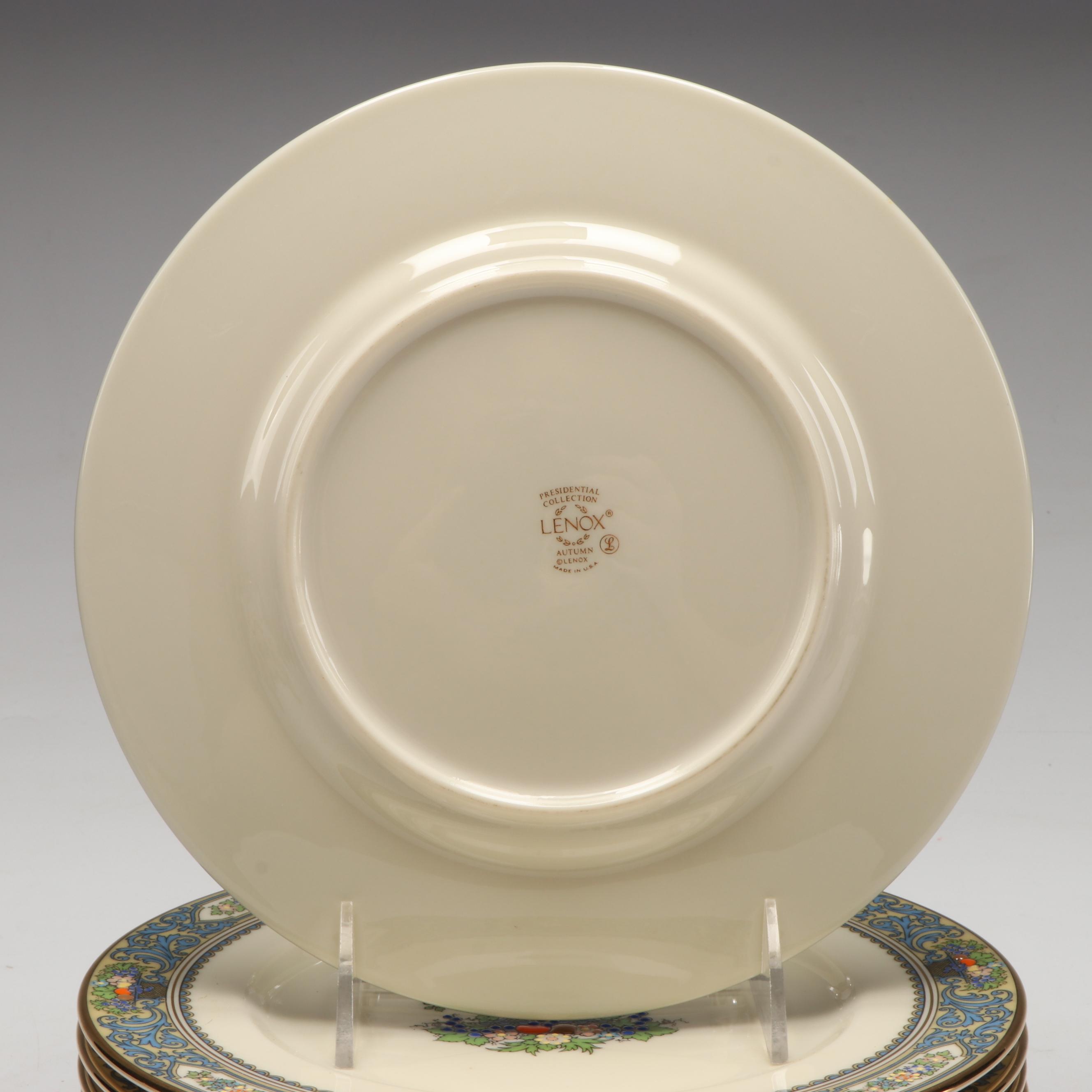 Lenox "Autumn" Enamel Painted Porcelain Dinnerware