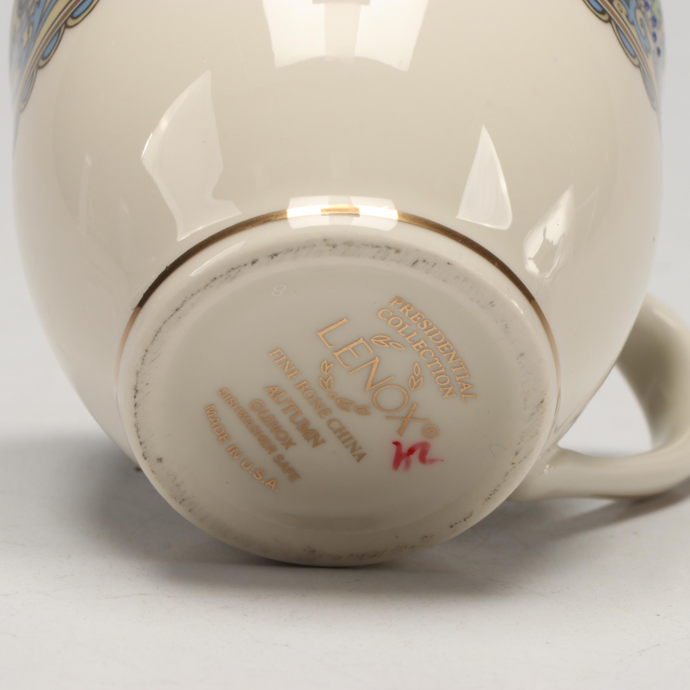 Lenox "Autumn" Enamel Painted Porcelain Dinnerware