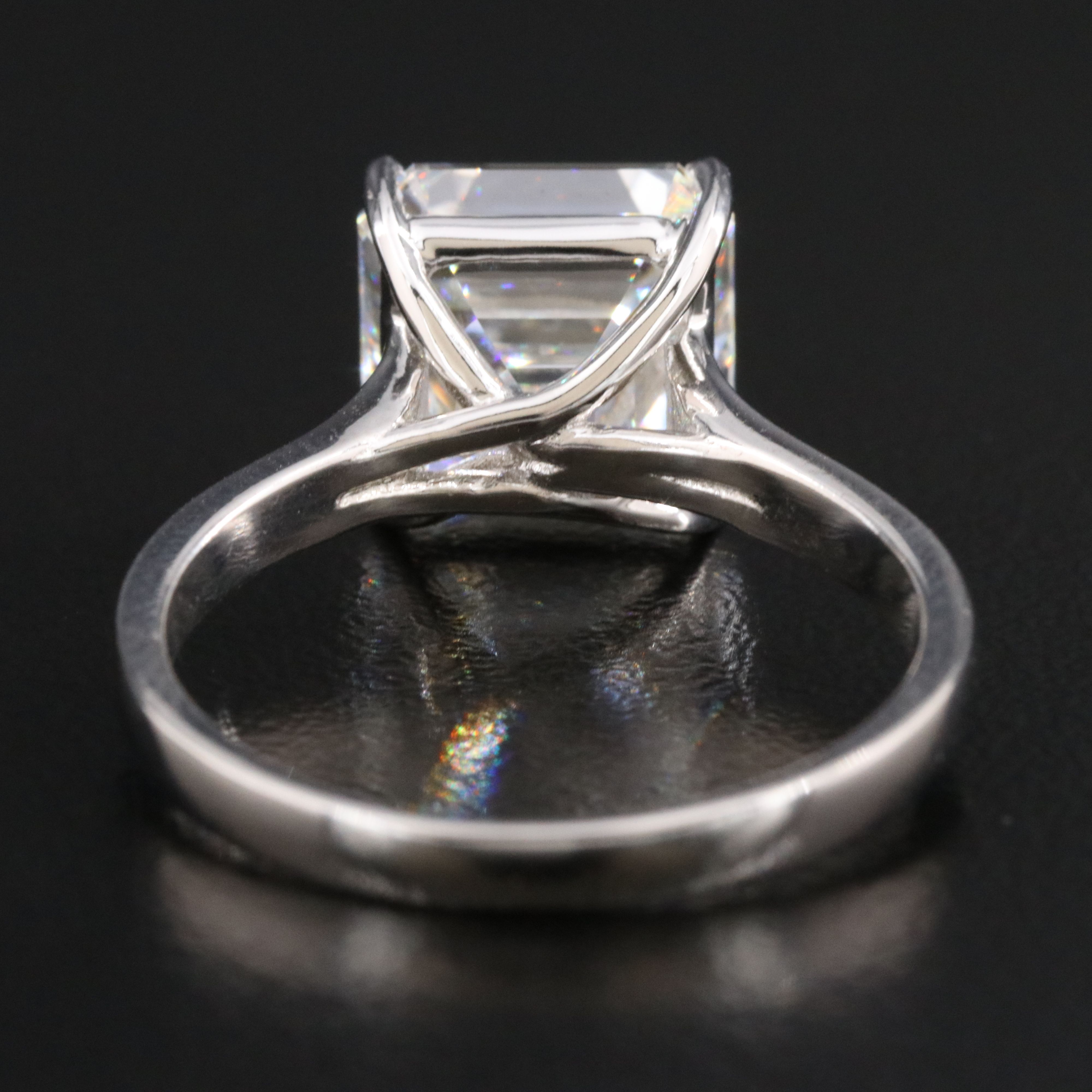 14K 5.38 CT Lab Grown Diamond Solitaire Ring with IGI Report