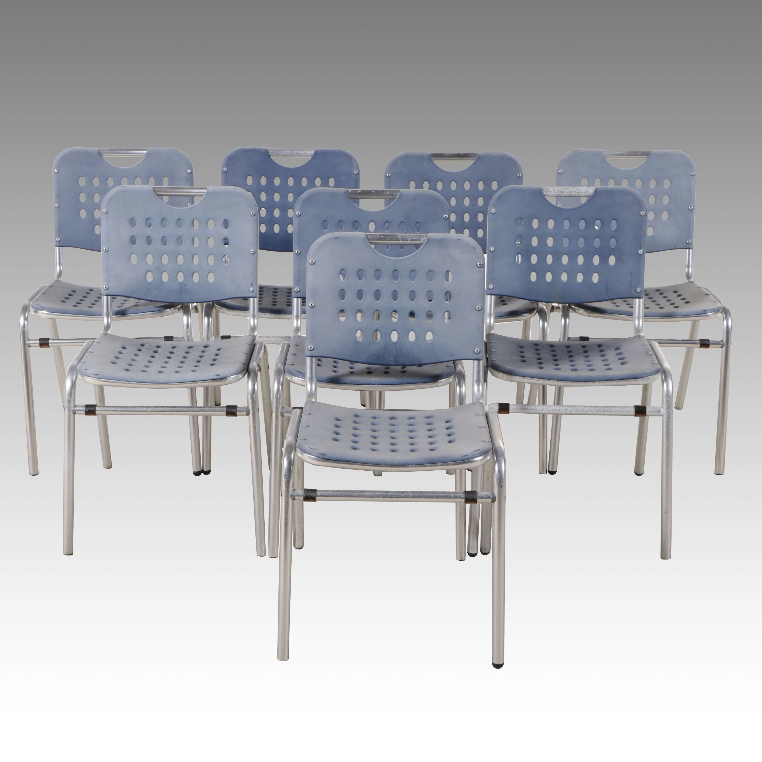 Eight Patio Dining Chairs