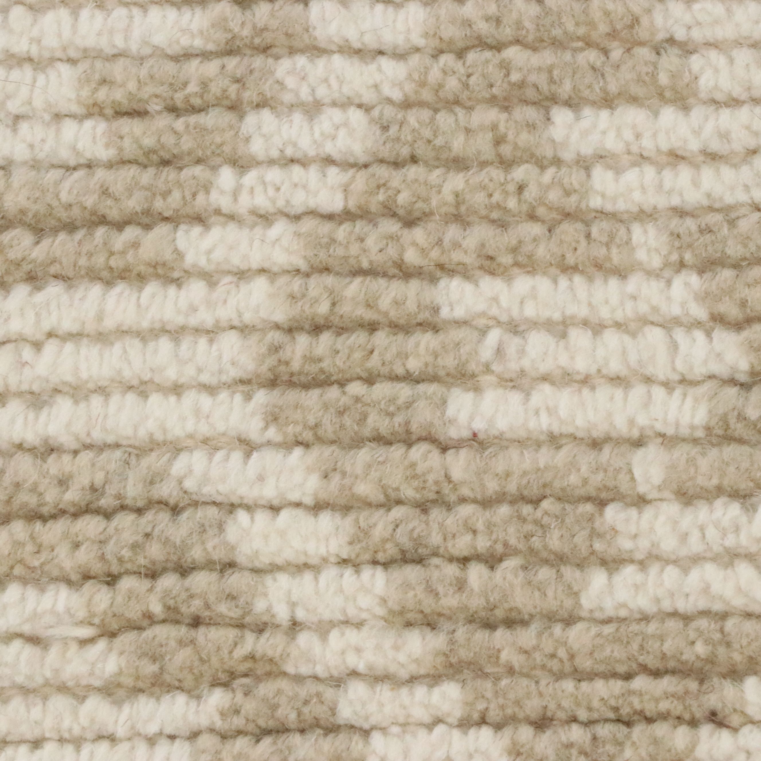 5' x 8'2 Hand-Knotted Indian Contemporary Area Rug