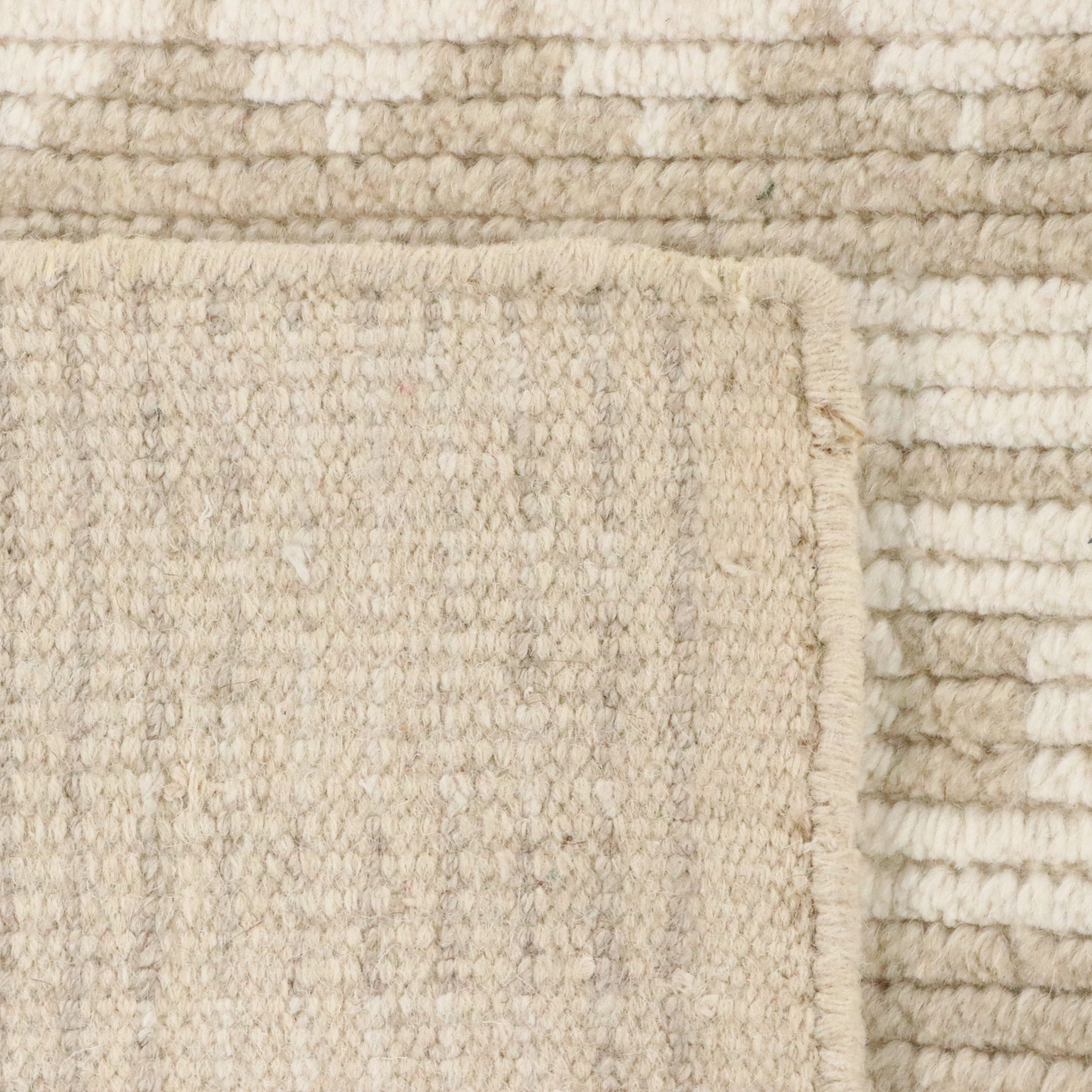 5' x 8'2 Hand-Knotted Indian Contemporary Area Rug