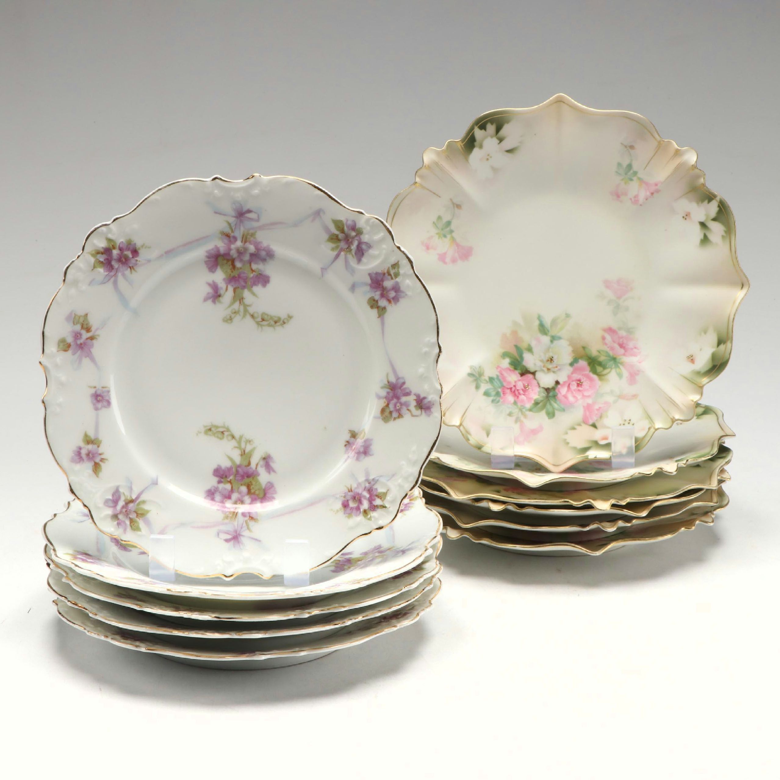 Reinhold Schlegelmilch and Silesian Porcelain Plates, Late 19th/ Early 20th C.