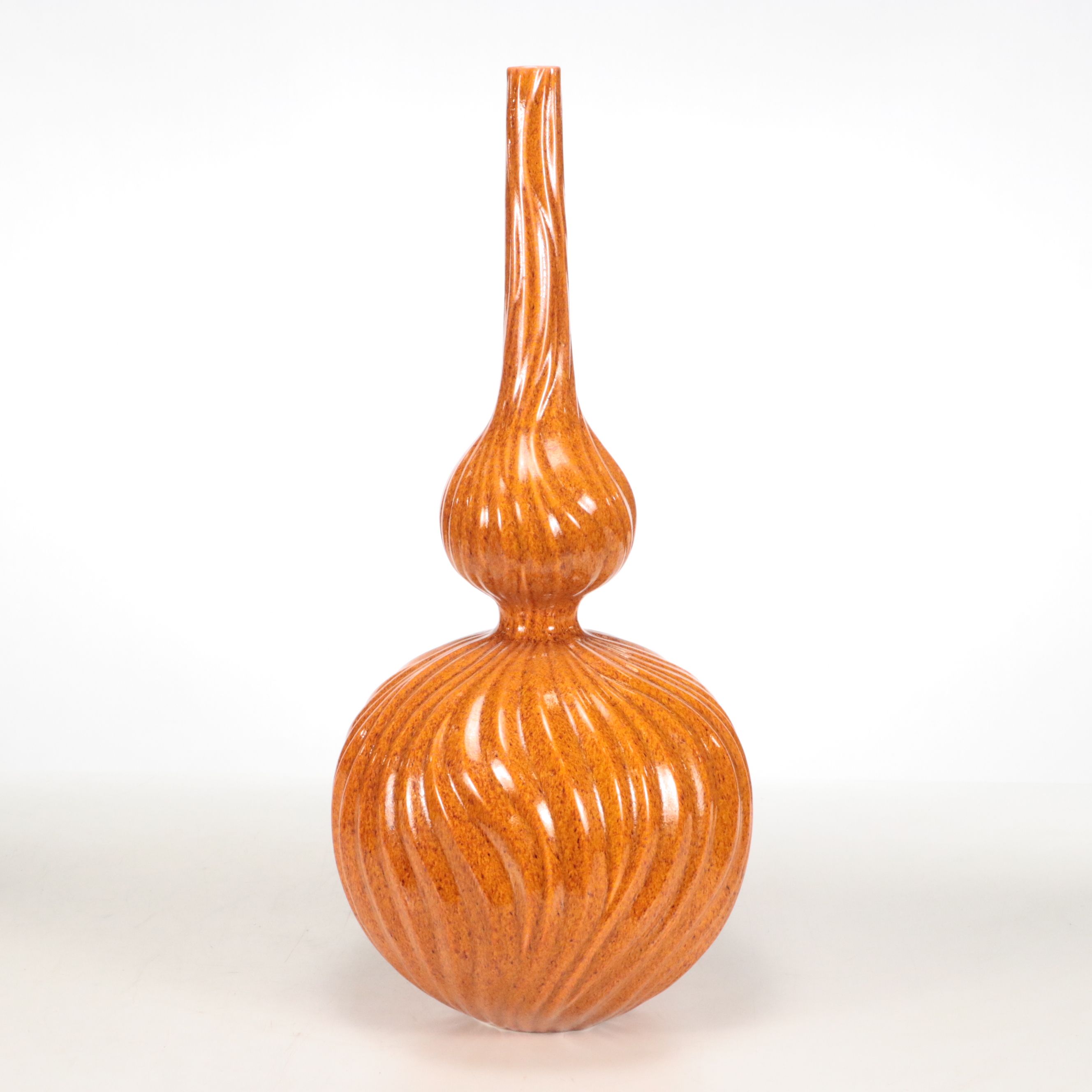 Global Views Ceramic Bulbous Bottle Vase