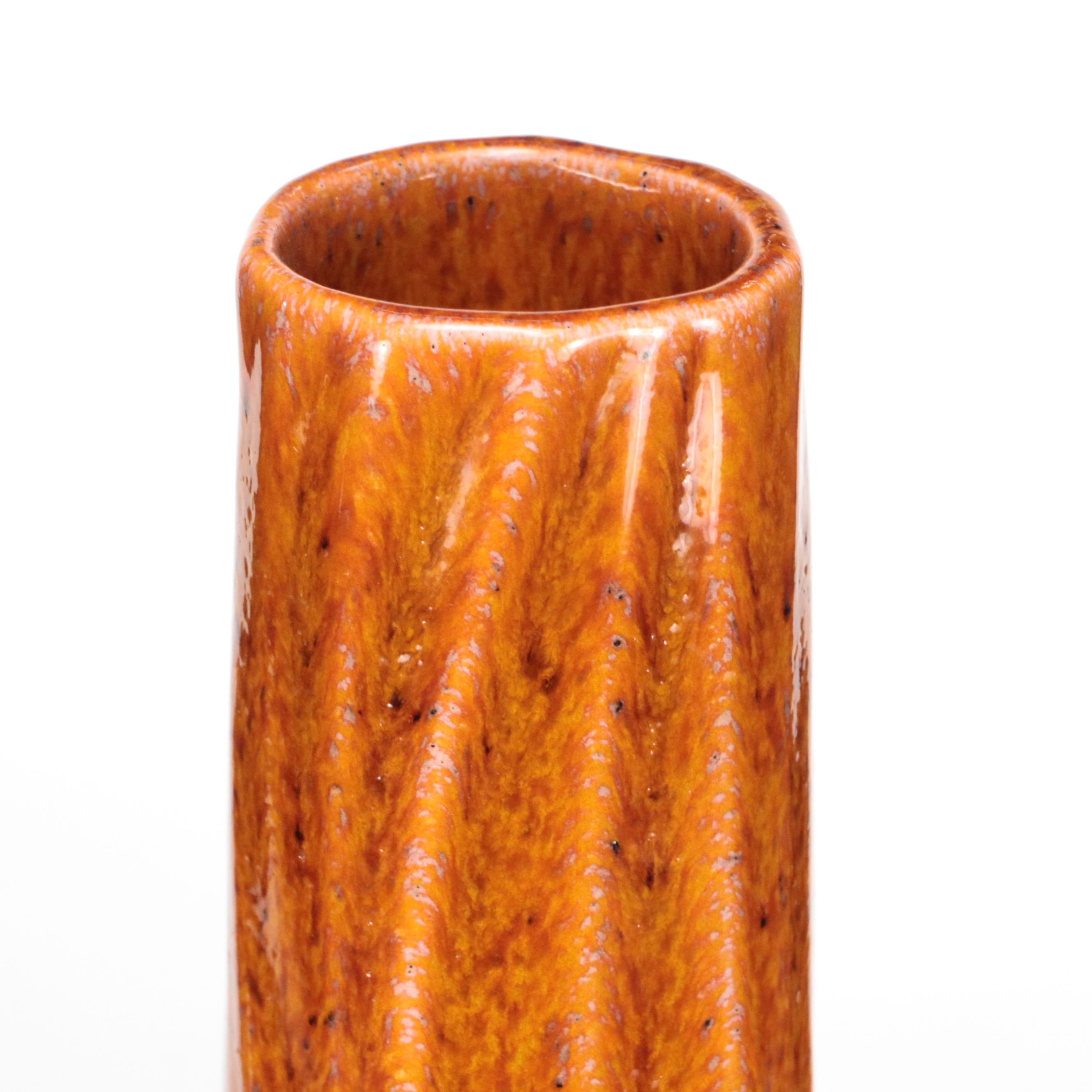 Global Views Ceramic Bulbous Bottle Vase