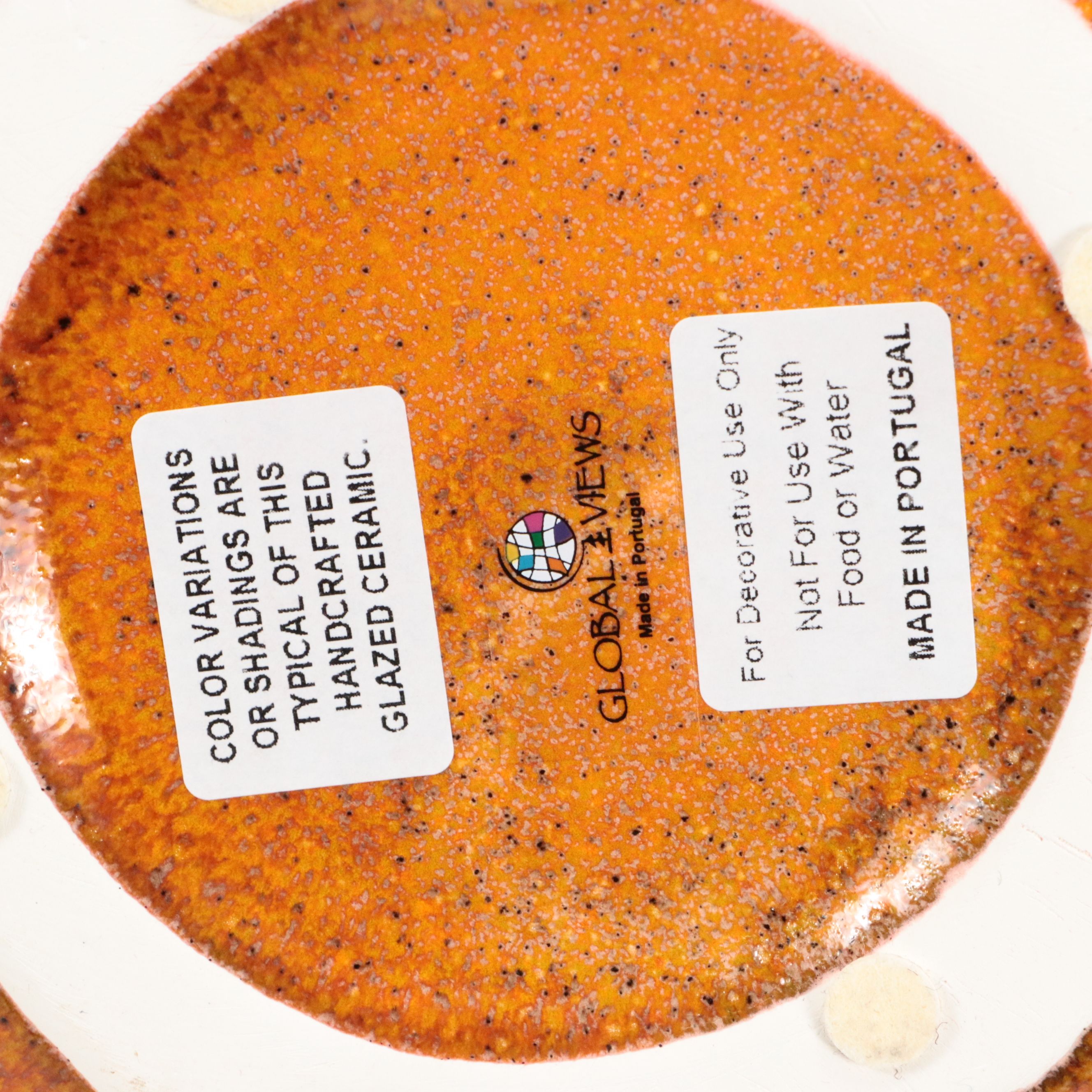 Global Views Ceramic Bulbous Bottle Vase