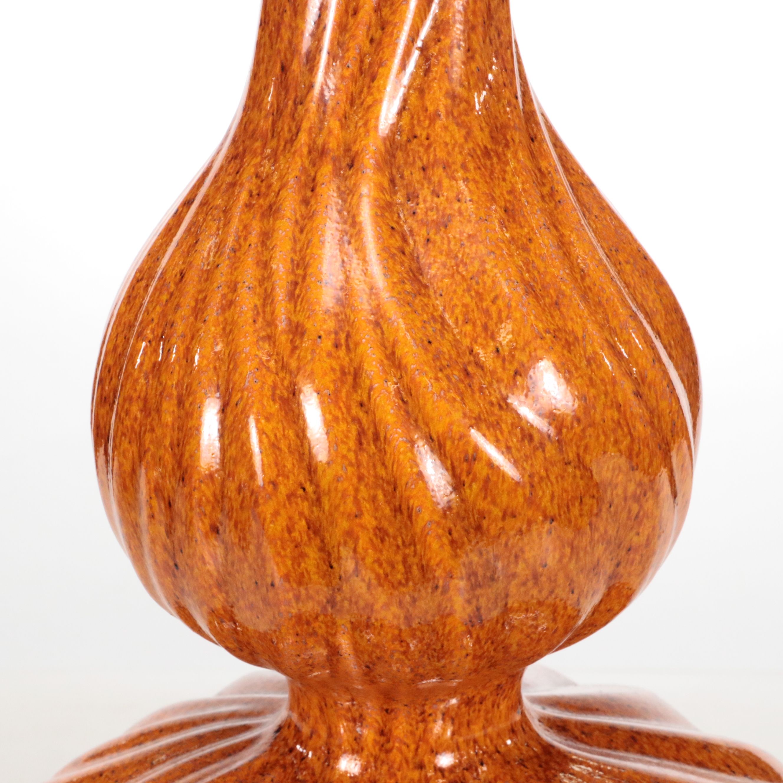 Global Views Ceramic Bulbous Bottle Vase