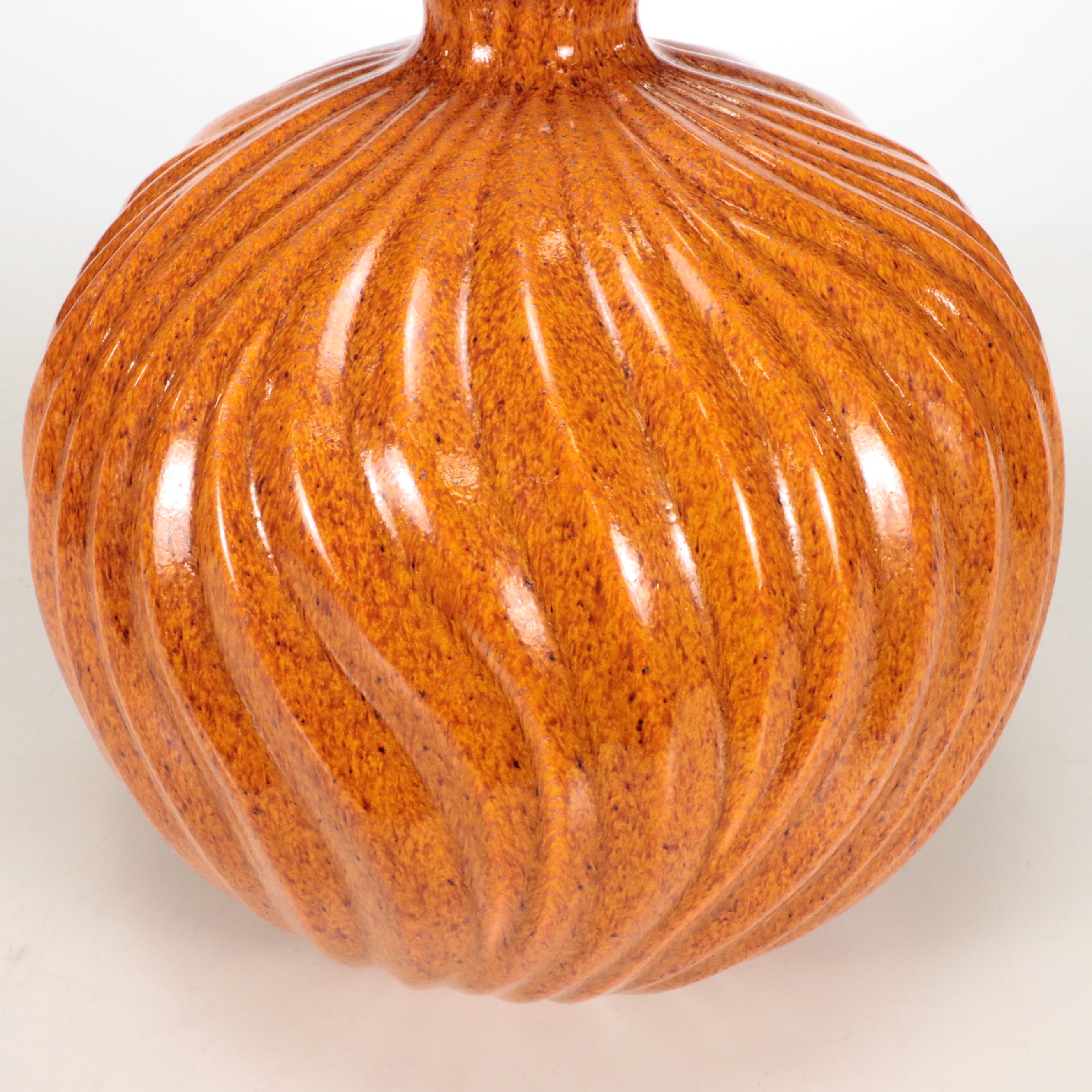 Global Views Ceramic Bulbous Bottle Vase