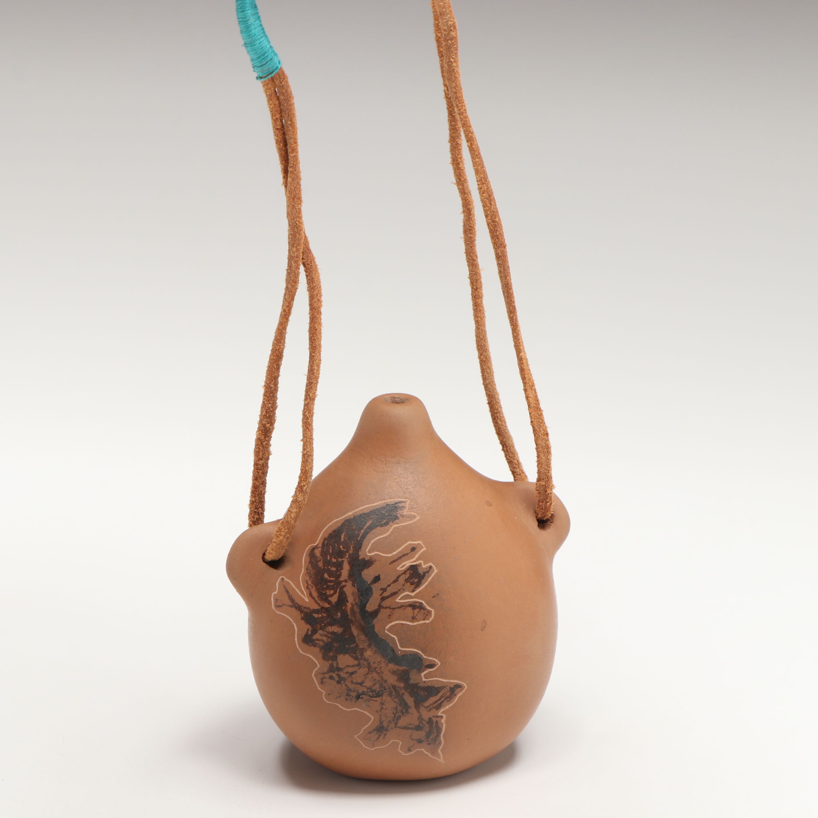 Nora Naranjo Morse Pueblo Miniature Pottery Canteen