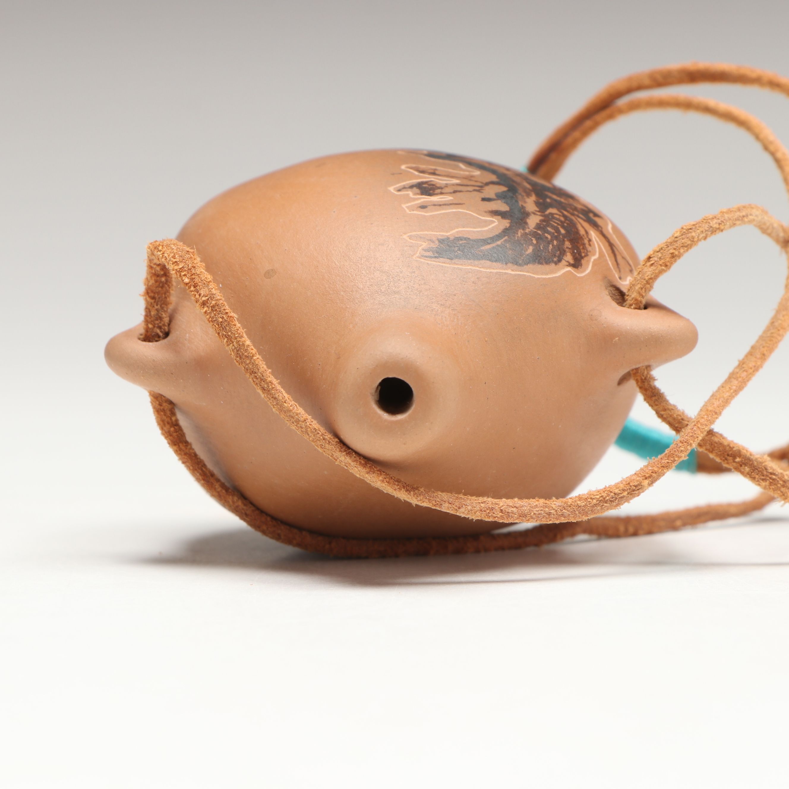 Nora Naranjo Morse Pueblo Miniature Pottery Canteen