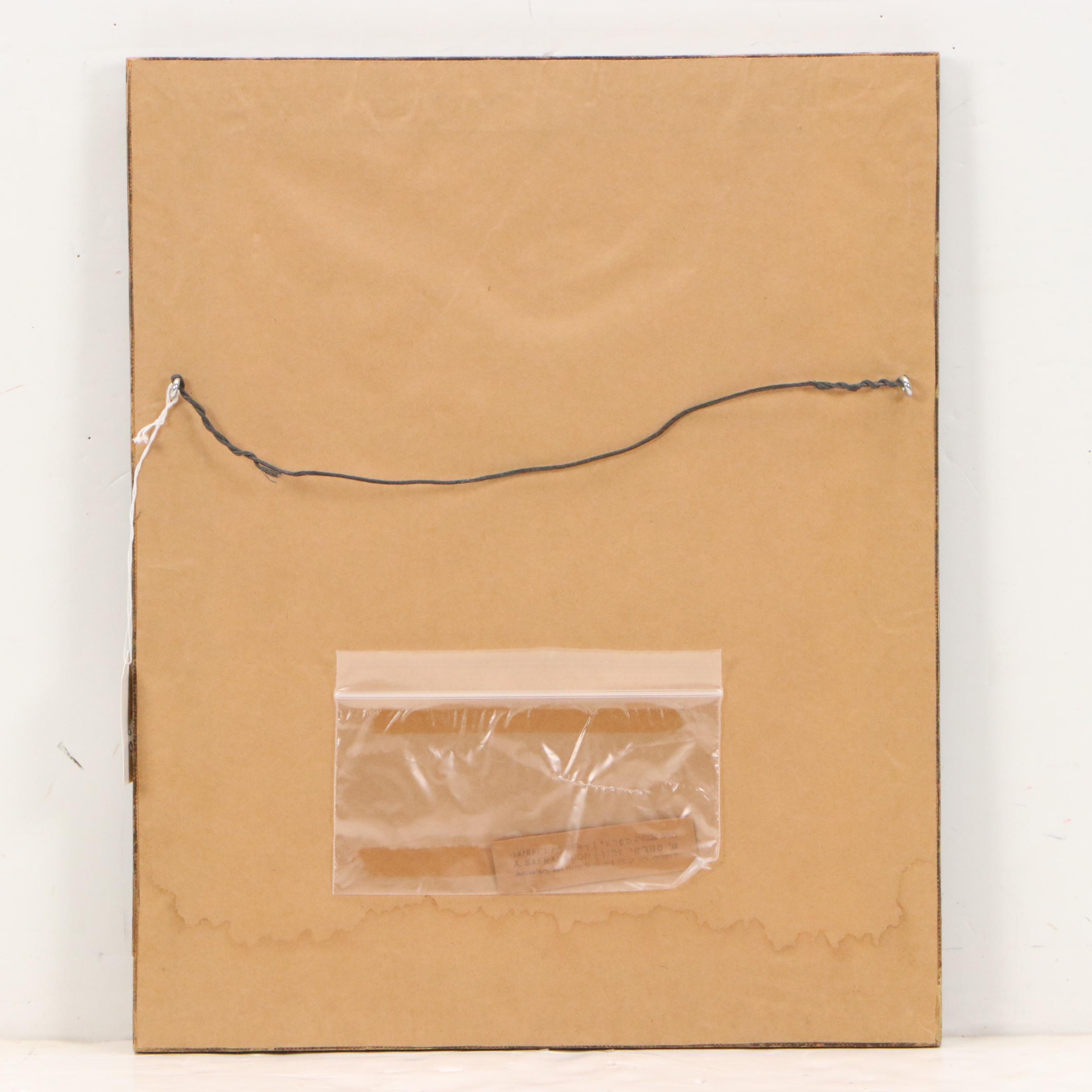 Meir Gur-Arie Figurative Etching "Tea Seller"