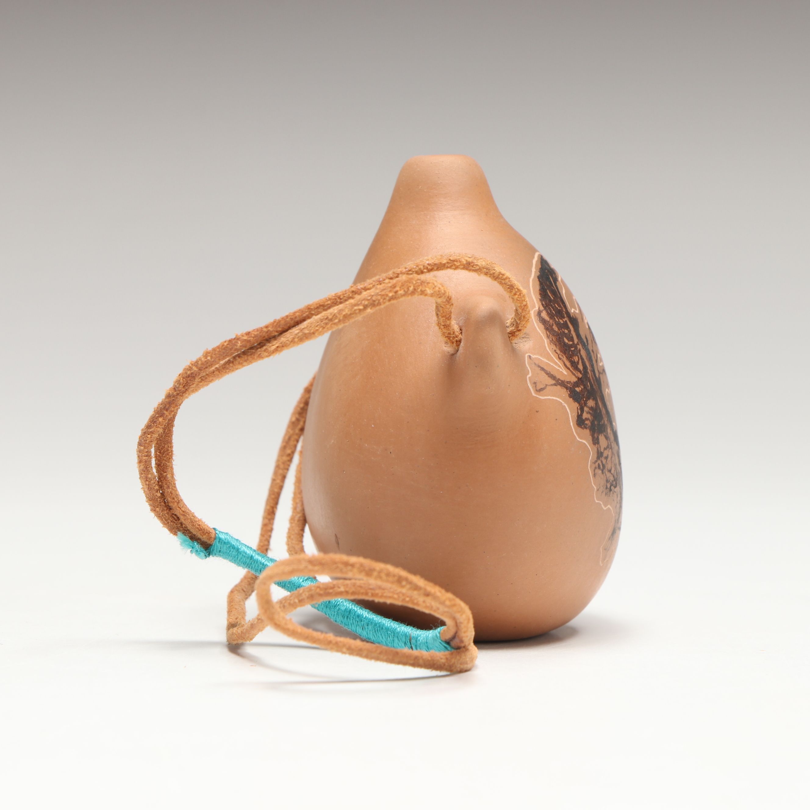 Nora Naranjo Morse Pueblo Miniature Pottery Canteen