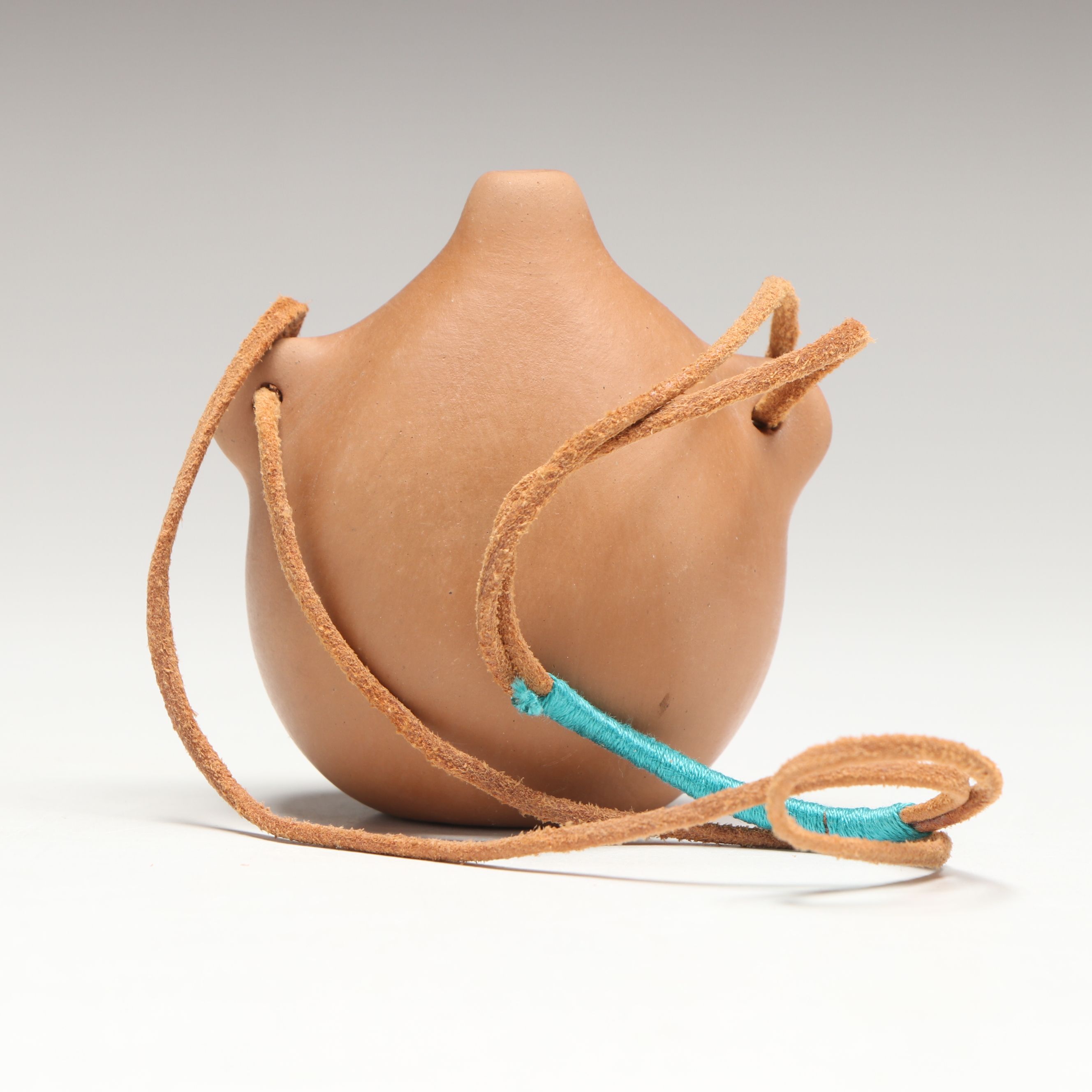Nora Naranjo Morse Pueblo Miniature Pottery Canteen