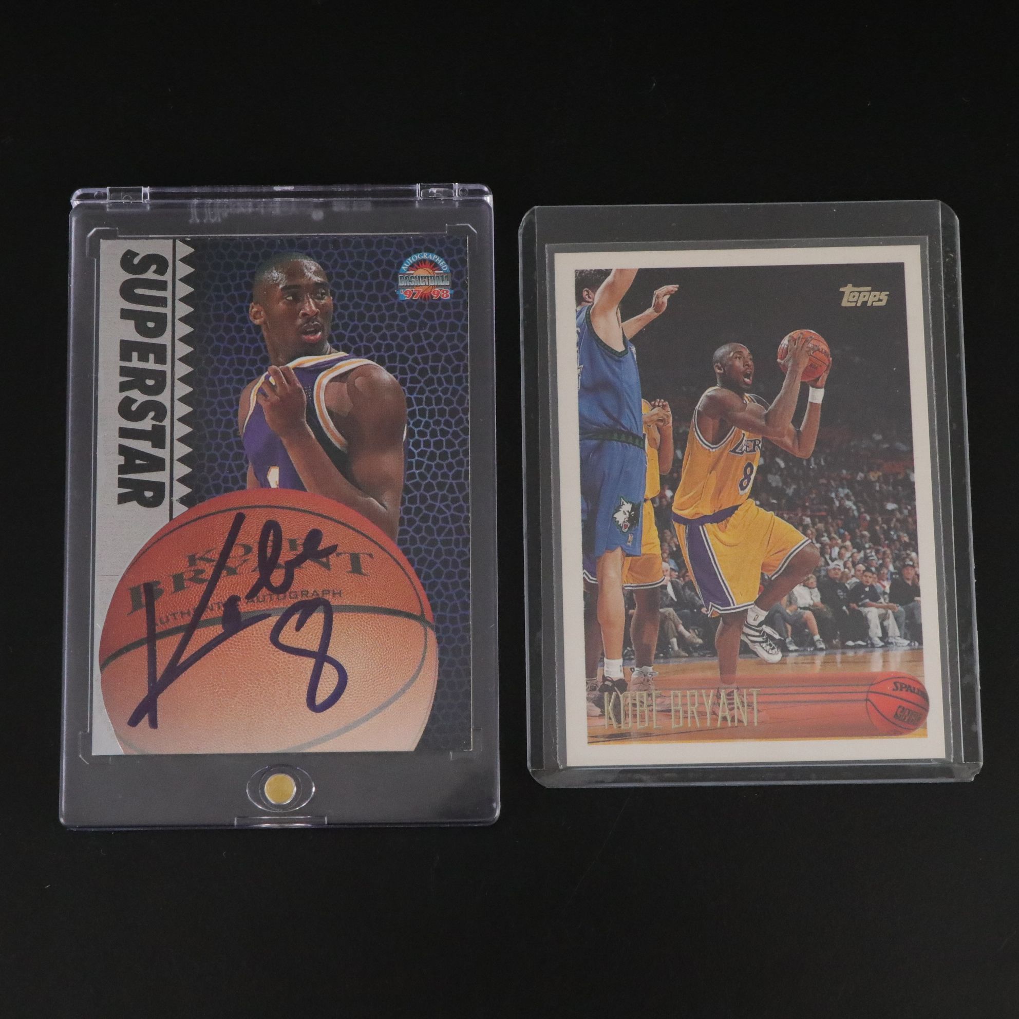 Kobe Bryant Card Collection Featuring 1997 Signed Card