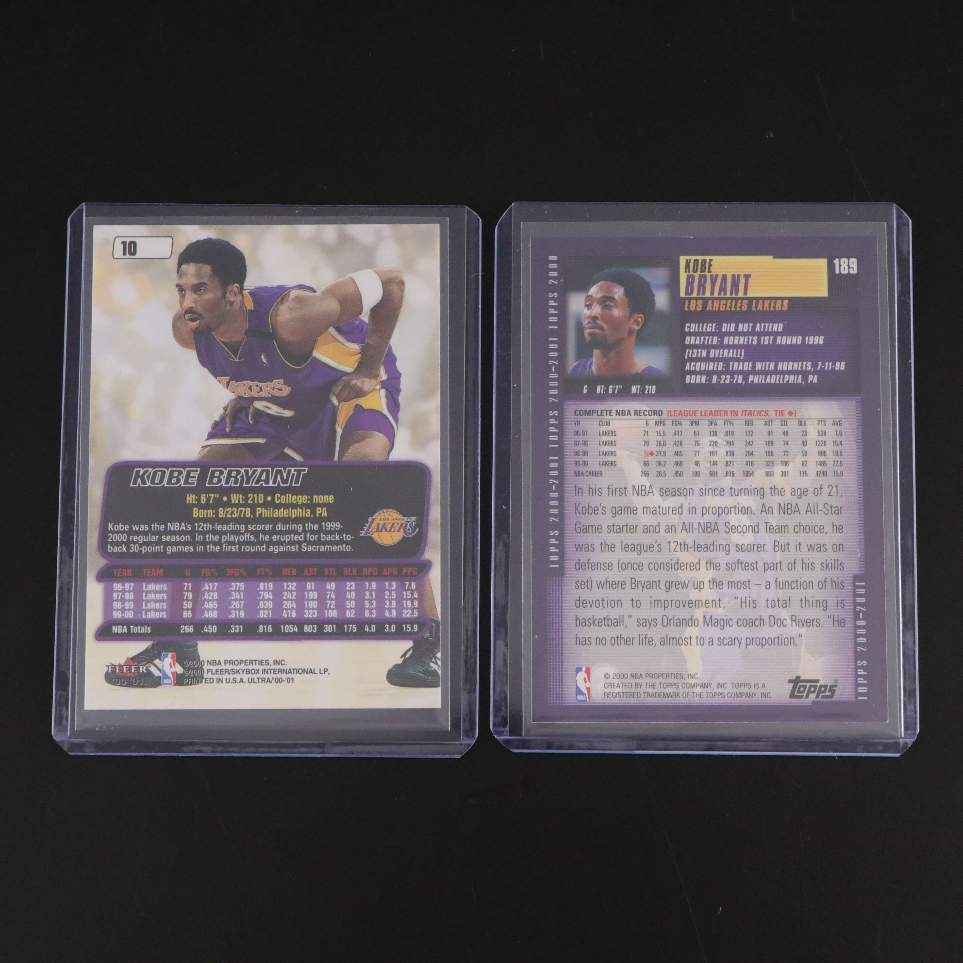 Kobe Bryant Card Collection Featuring 1997 Signed Card
