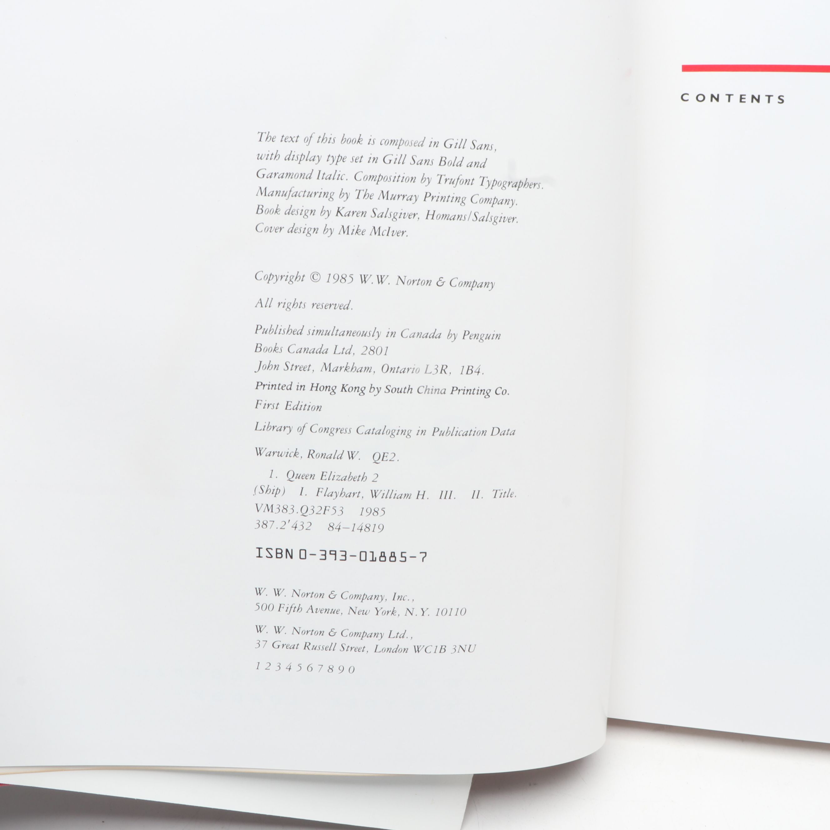 Signed Second Edition "QE2" by Ronald W. Warwick and More Books