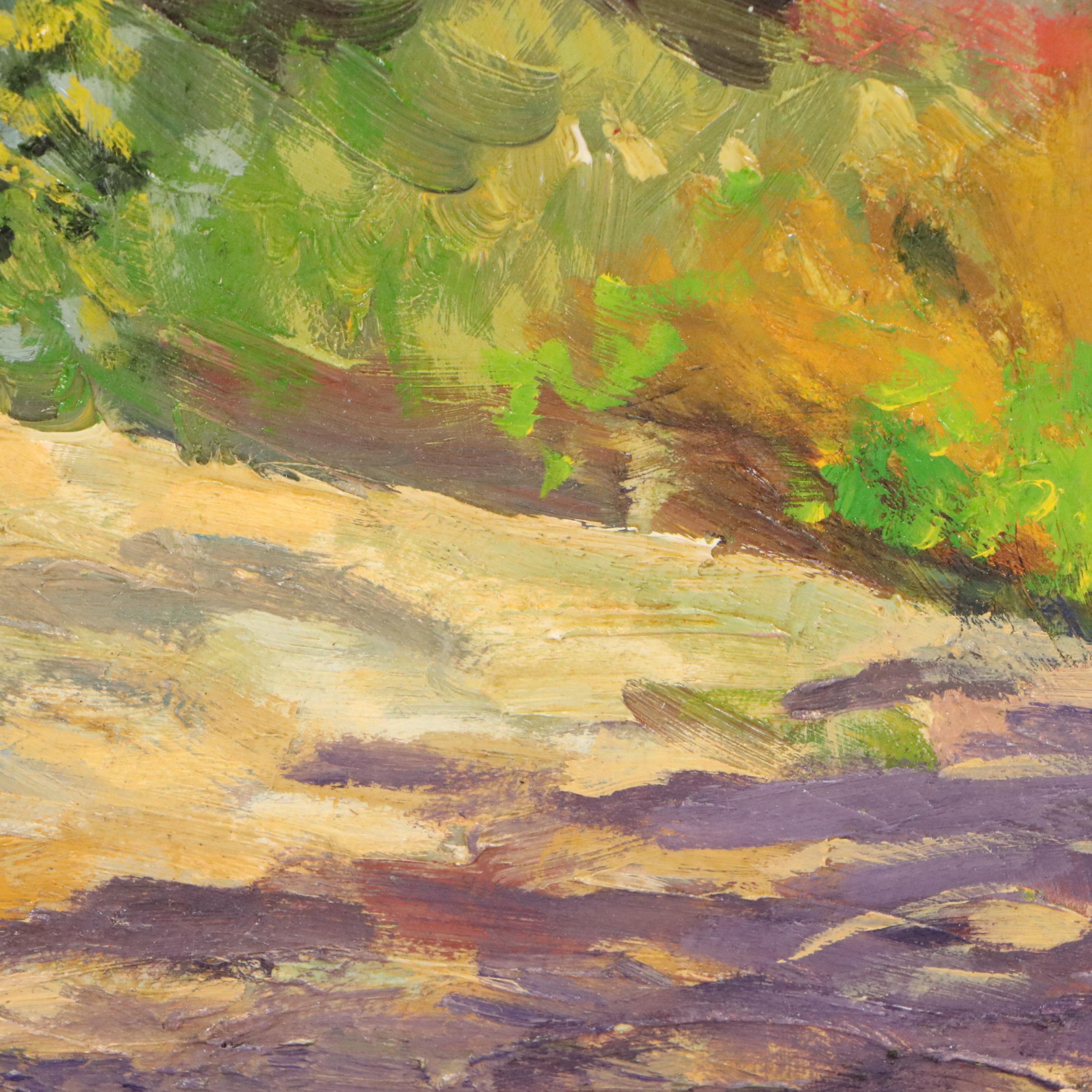 Greg Storer Impressionistic Oil Painting "Spirit Wall," 1992