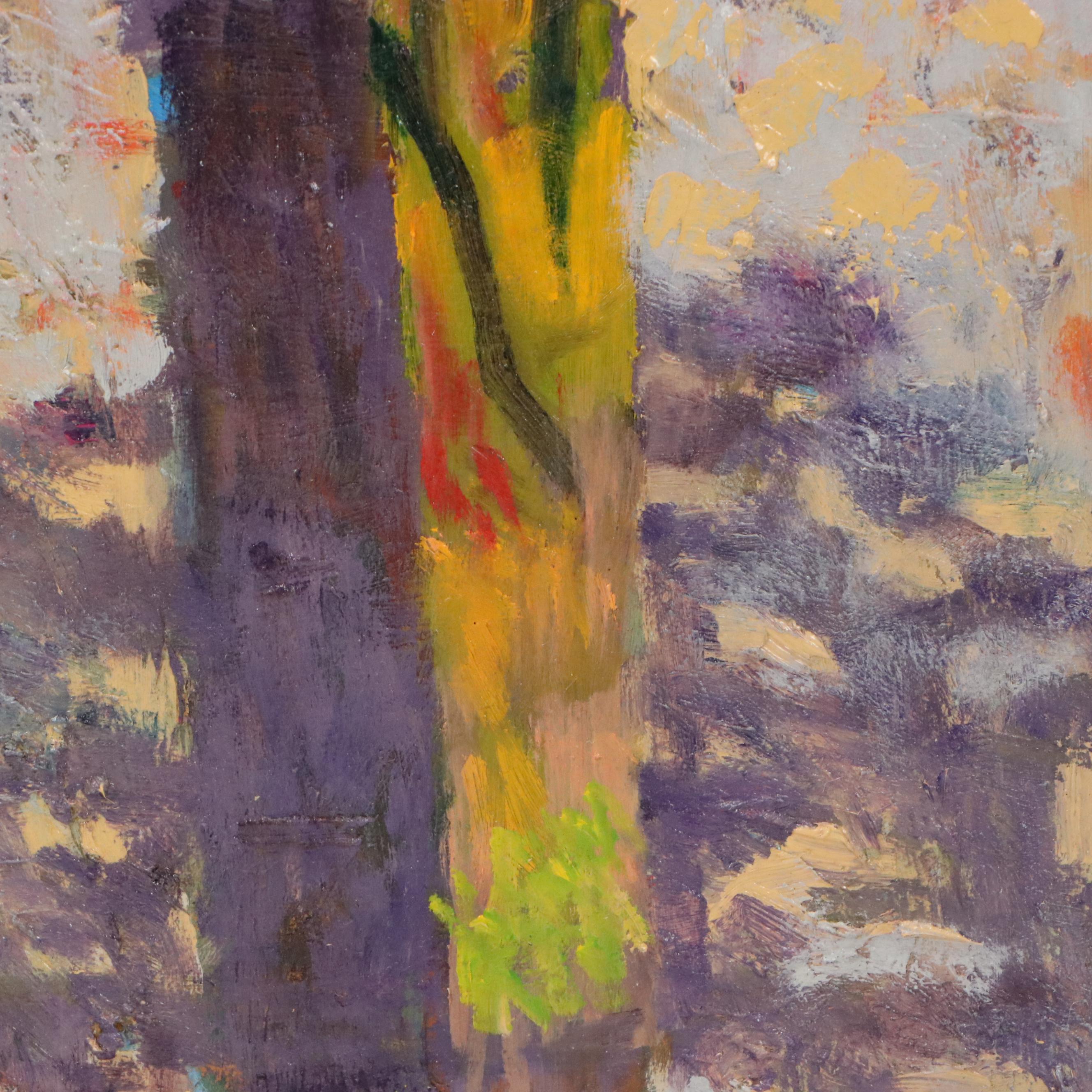 Greg Storer Impressionistic Oil Painting "Spirit Wall," 1992