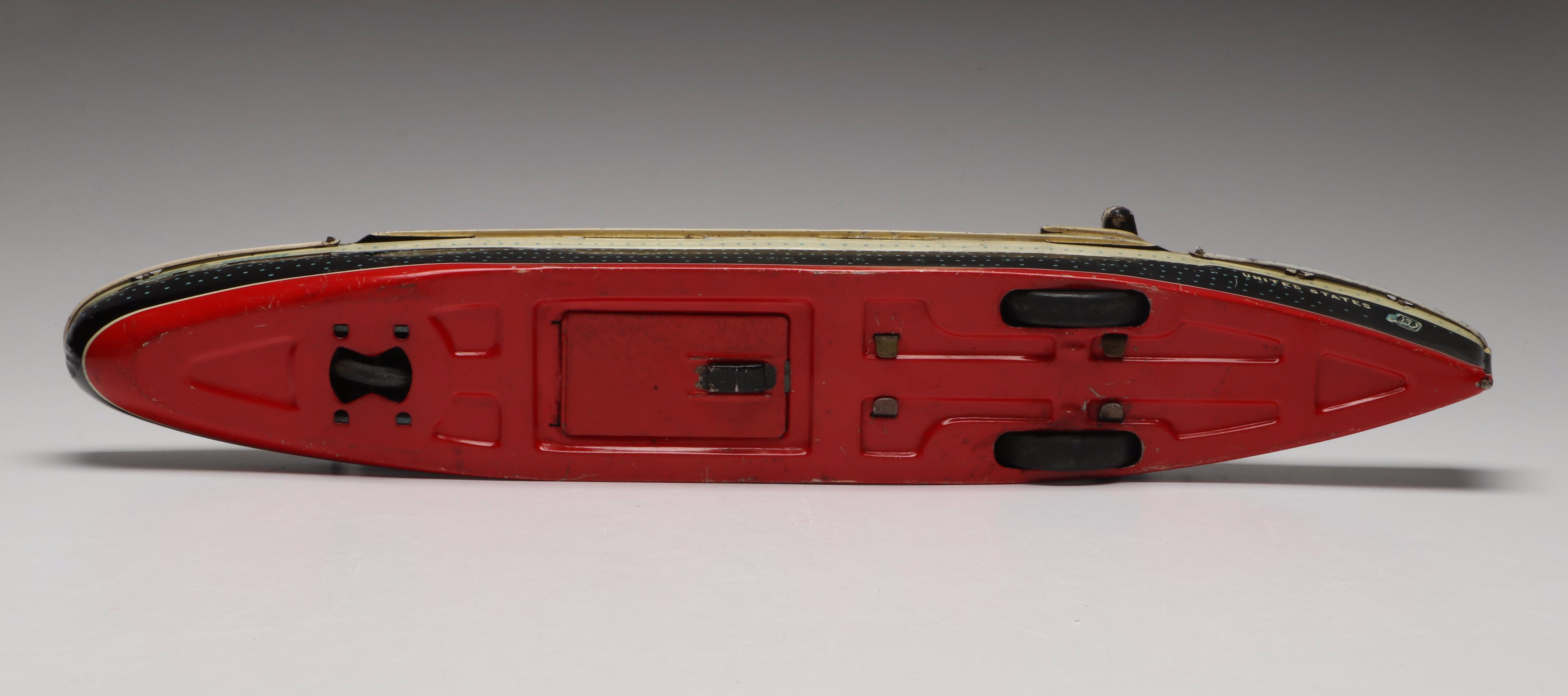 S.S. United States Tin Lithograph Toy, Postcards, Tin and More, Mid-20th Century