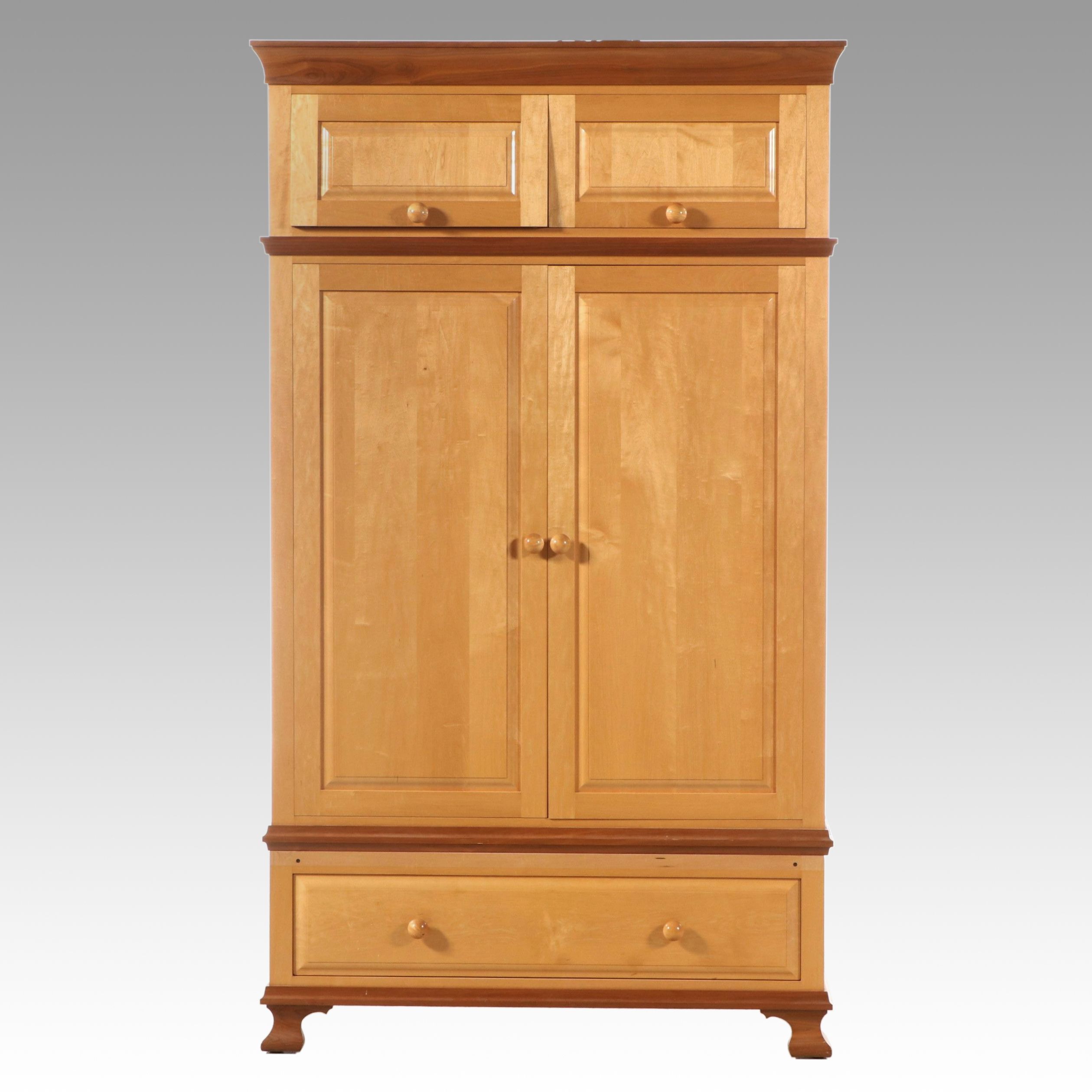 Traditional Style Maple Wardrobe