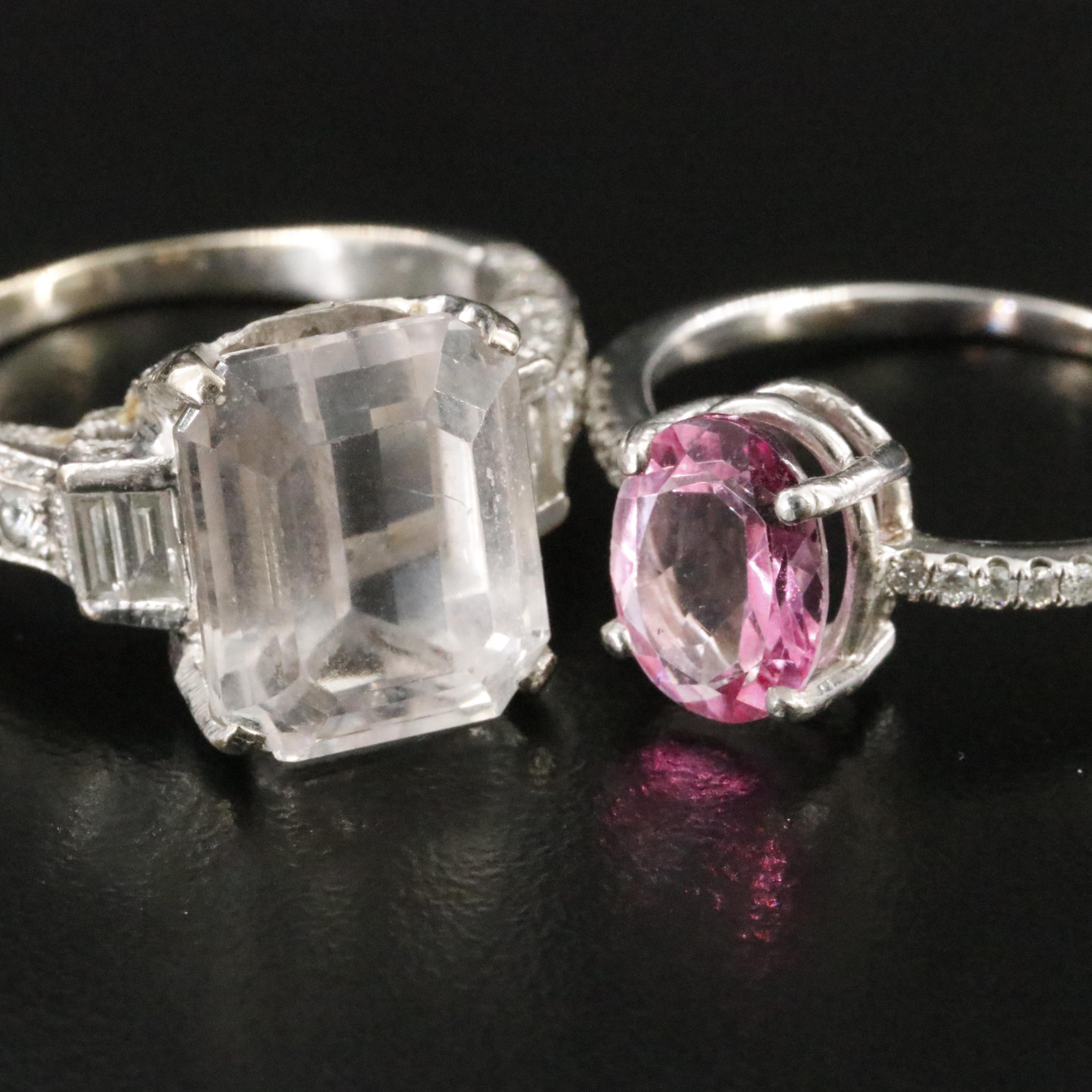 18K, 14K and Sterling Jewelry Featuring Sapphire, CZ, Diamond