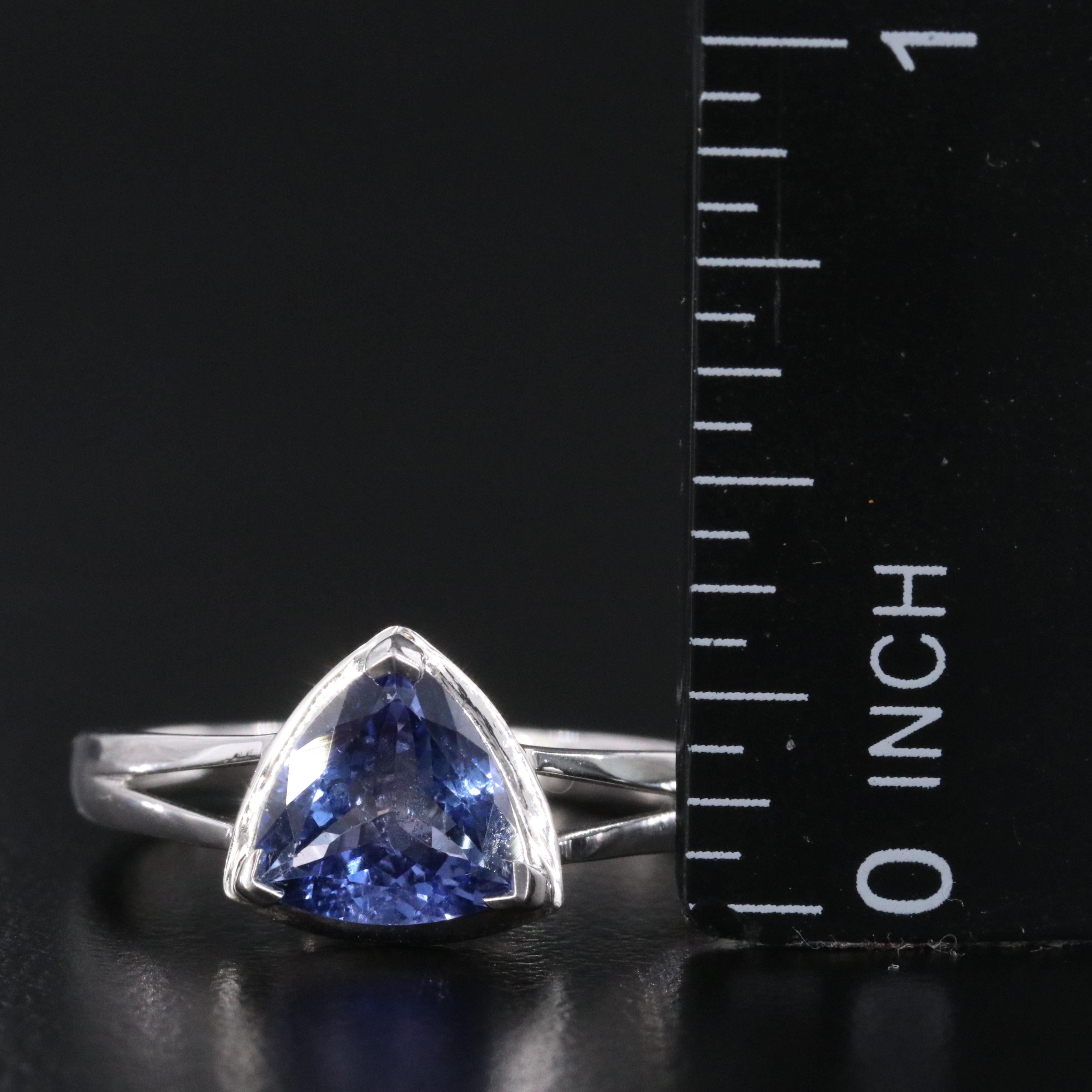 Oscar Friedman Sterling Tanzanite Ring
