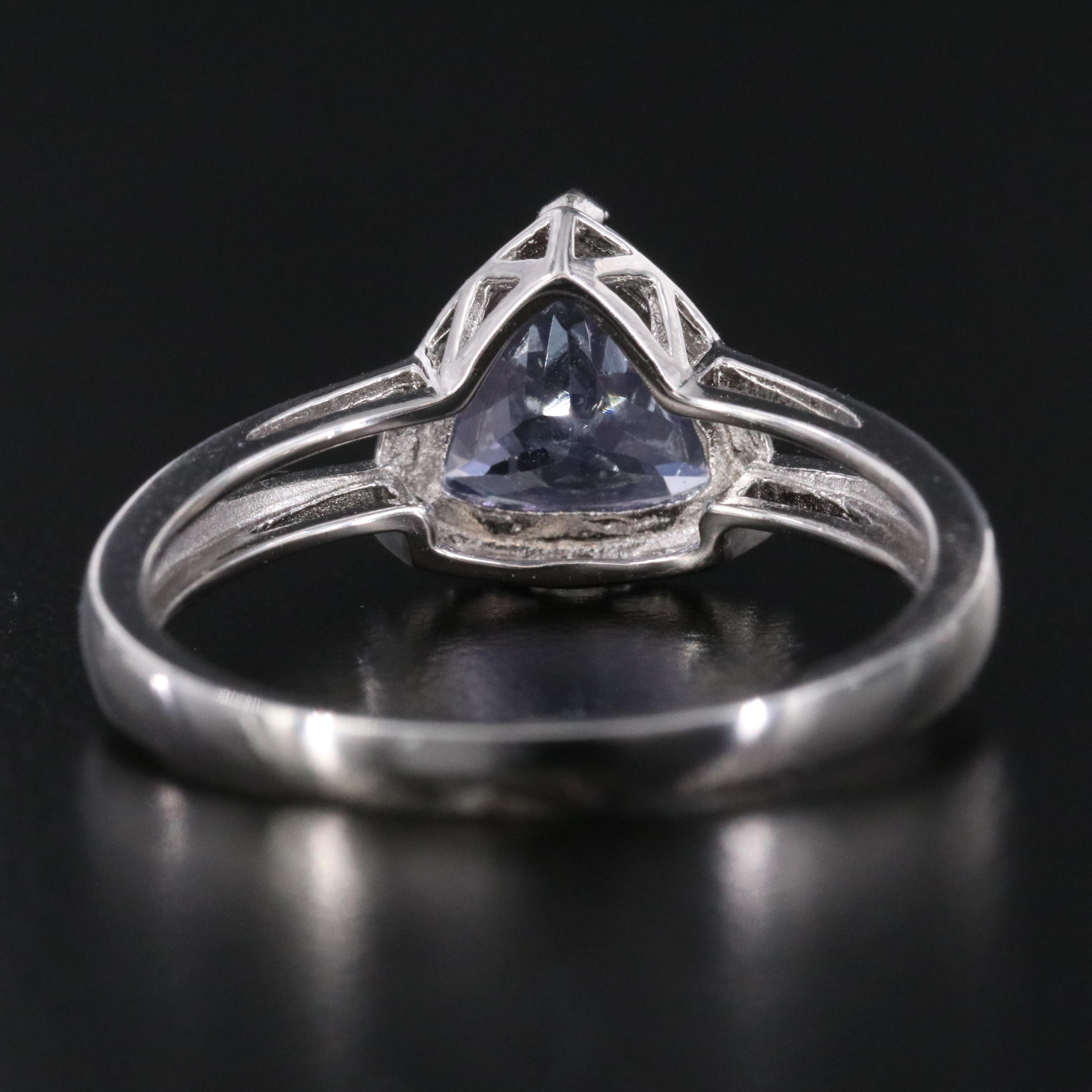 Oscar Friedman Sterling Tanzanite Ring