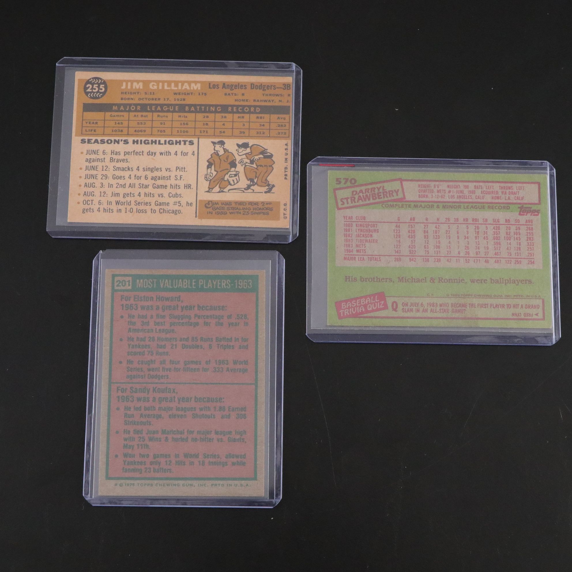 Topps Baseball Card Collection Featuring Mickey Mantel & More