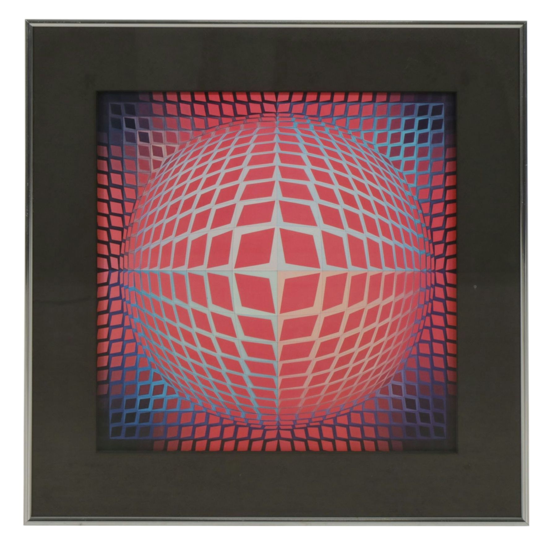 Offset Lithograph After Victor Vasarely "Vega-Kontosh 1971", Late 20th Century
