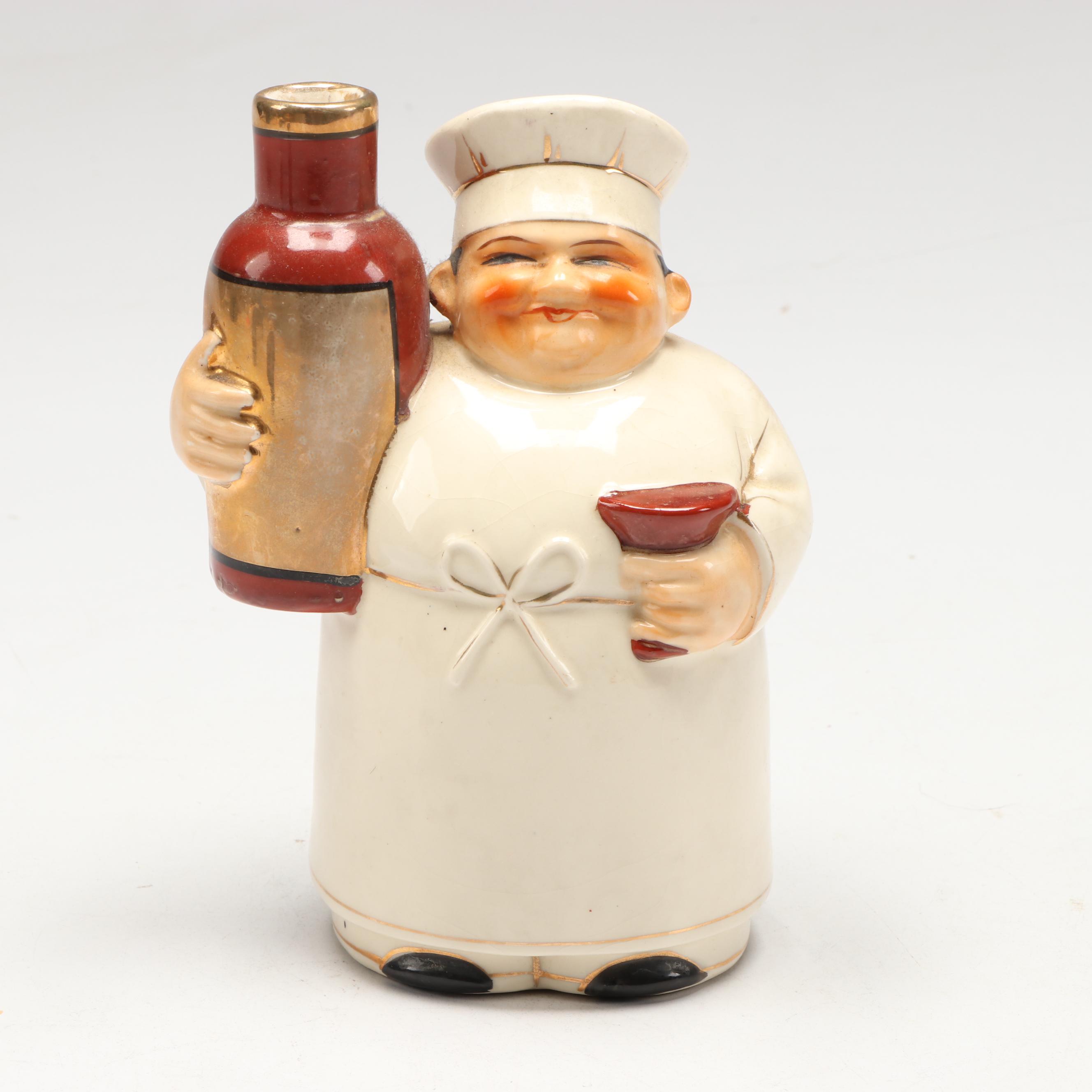 Jim Beam Chili Championship Bourbon Decanter with Japanese Chef Figure